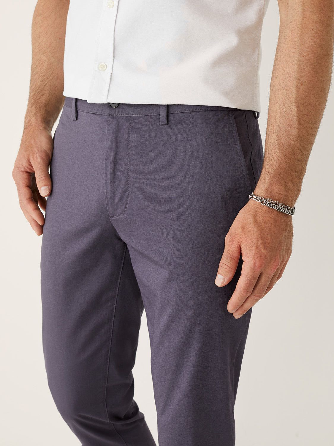 The Brunswick Slim Chino Pant in Purple sold by Frank & Oak product image thumbnail 3
