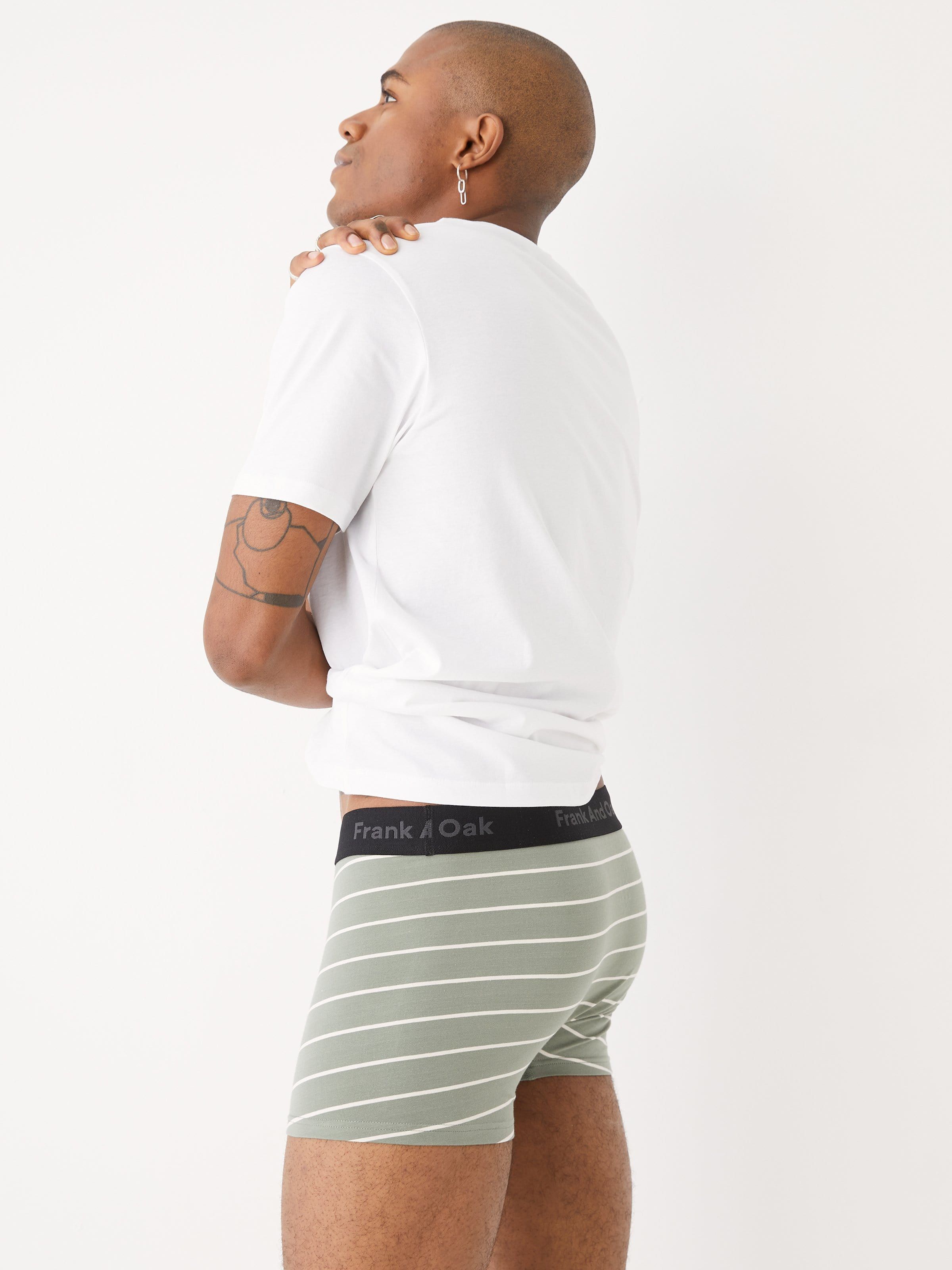 The Organic Cotton Striped Trunk in Green sold by Frank & Oak product image thumbnail 3