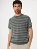 The Short Sleeve Linen Sweater in Green sold by Frank & Oak