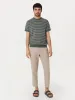 The Short Sleeve Linen Sweater in Green sold by Frank & Oak