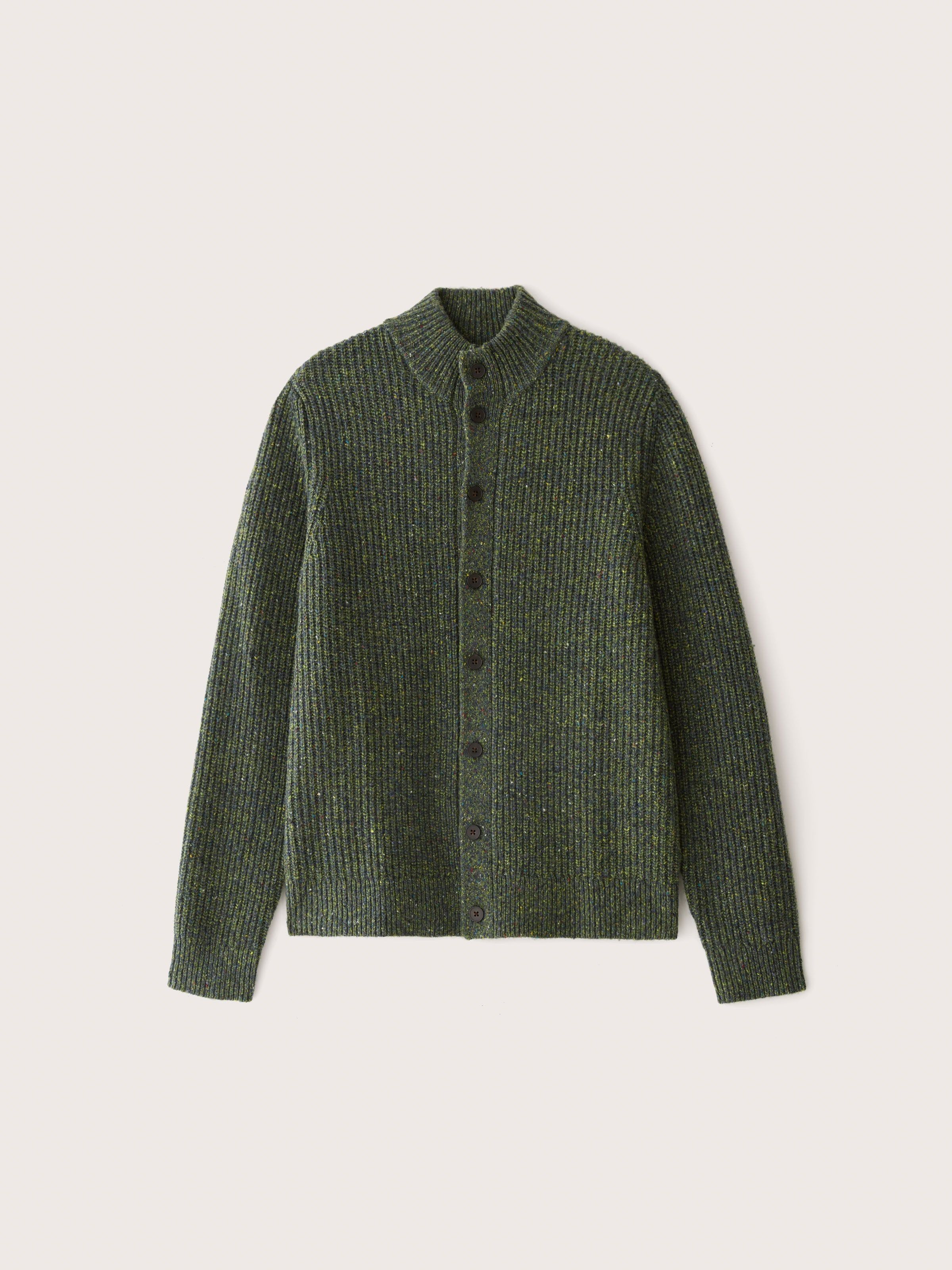 The Donegal Button-Up Sweater in Emerald Green sold by Frank & Oak product image thumbnail 5