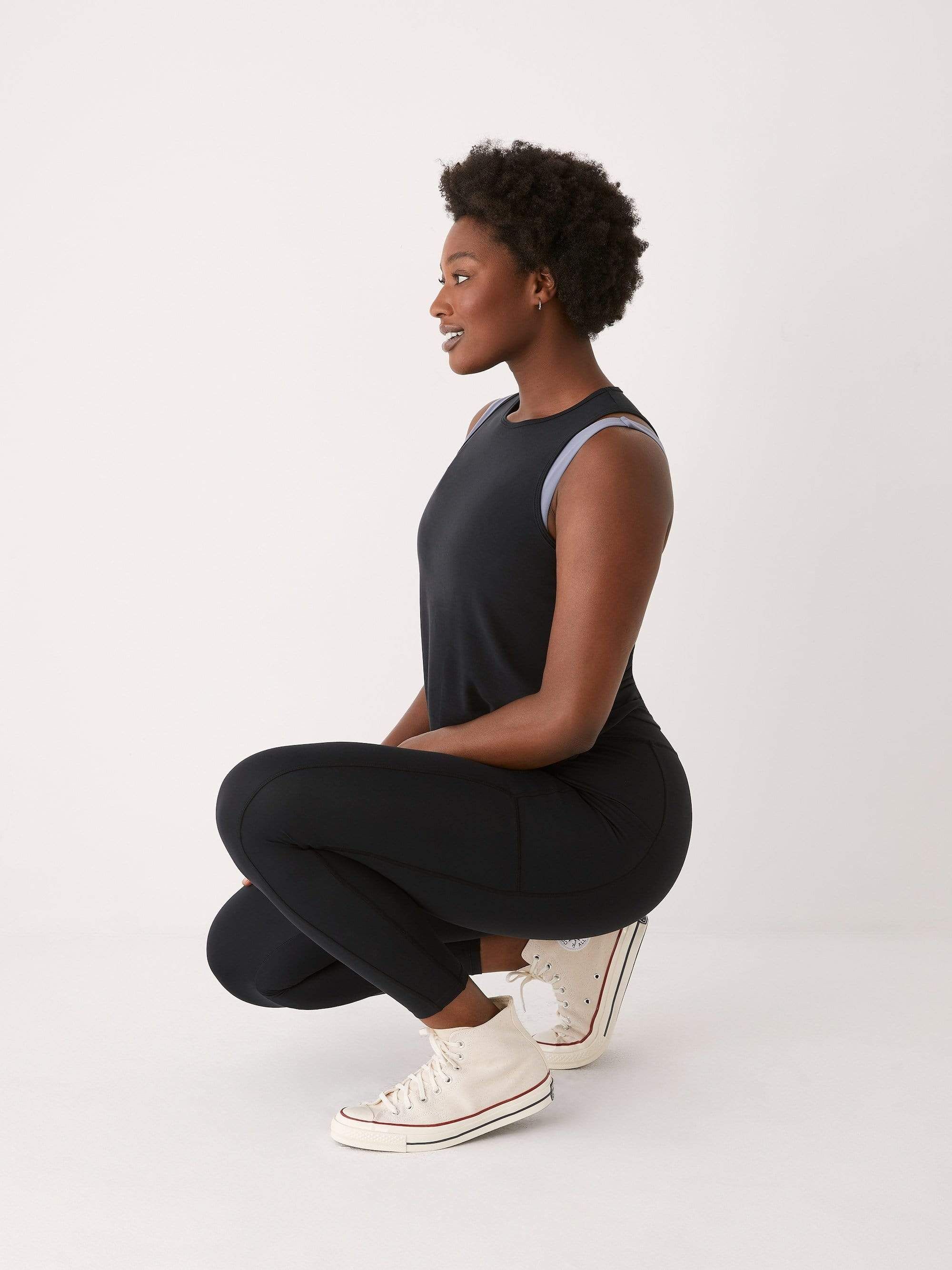 The High-Waisted Time Out Legging in Black sold by Frank & Oak product image thumbnail 5