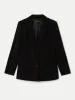 The Relaxed Single Breasted Blazer in Black sold by Frank & Oak