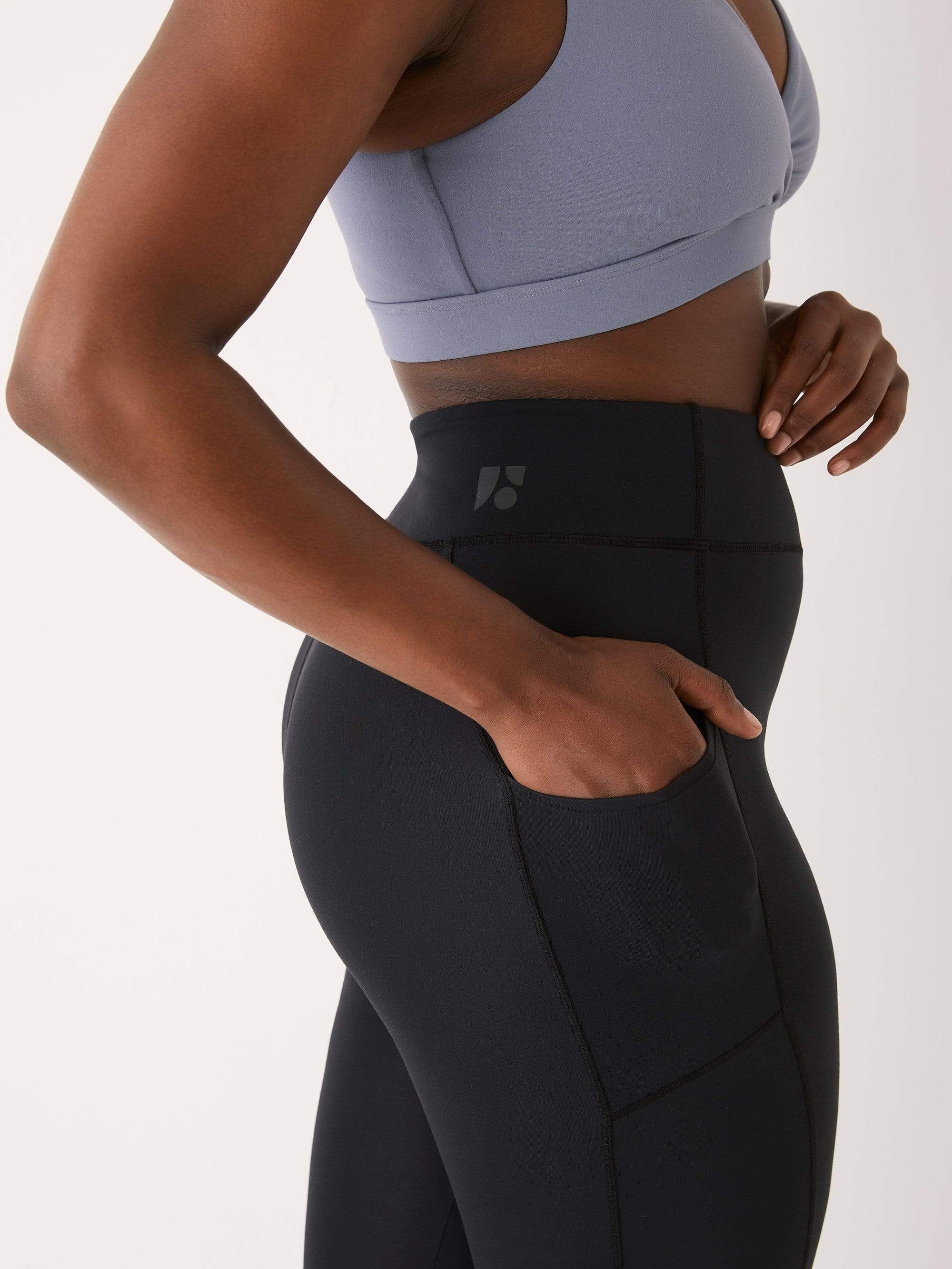 The High-Waisted Time Out Legging in Black sold by Frank & Oak product image thumbnail 3