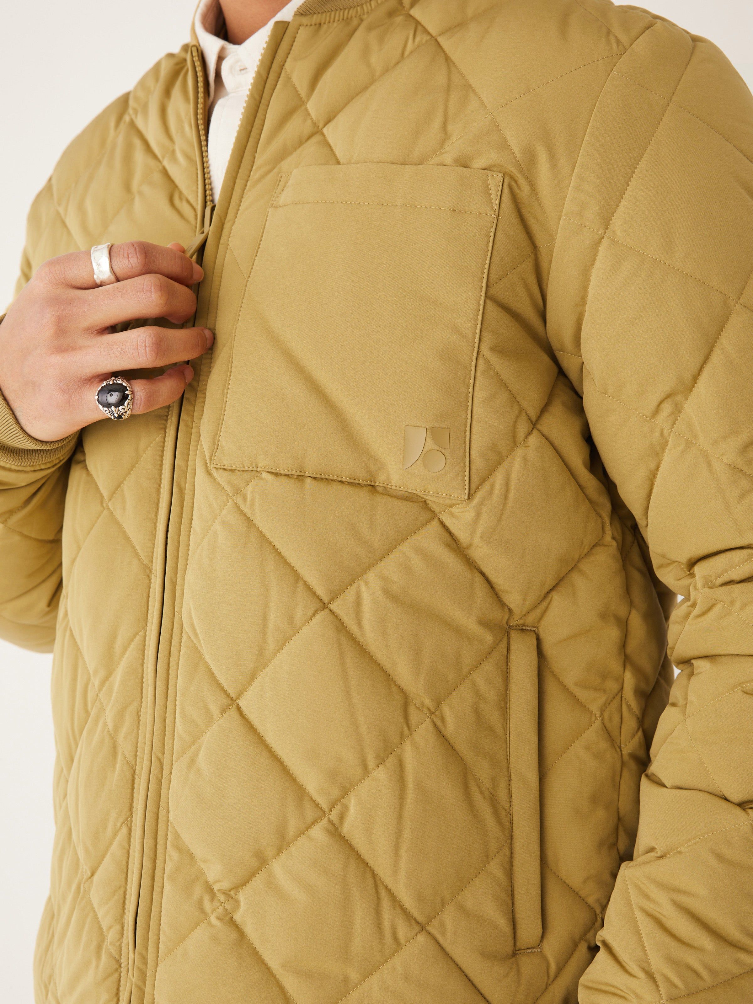 The Skyline Reversible Bomber in Bronze sold by Frank & Oak product image thumbnail 4