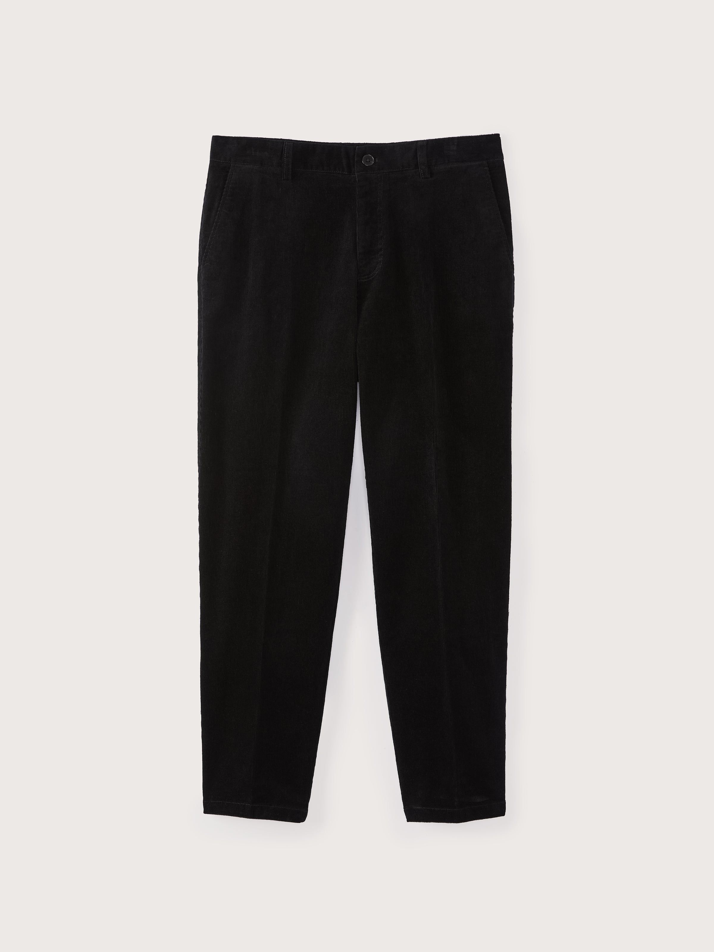 The Cropped Tapered Fit Corduroy Pant in Black sold by Frank & Oak product image thumbnail 6
