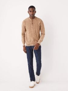The Henley Transitional Sweater in Brown sold by Frank & Oak