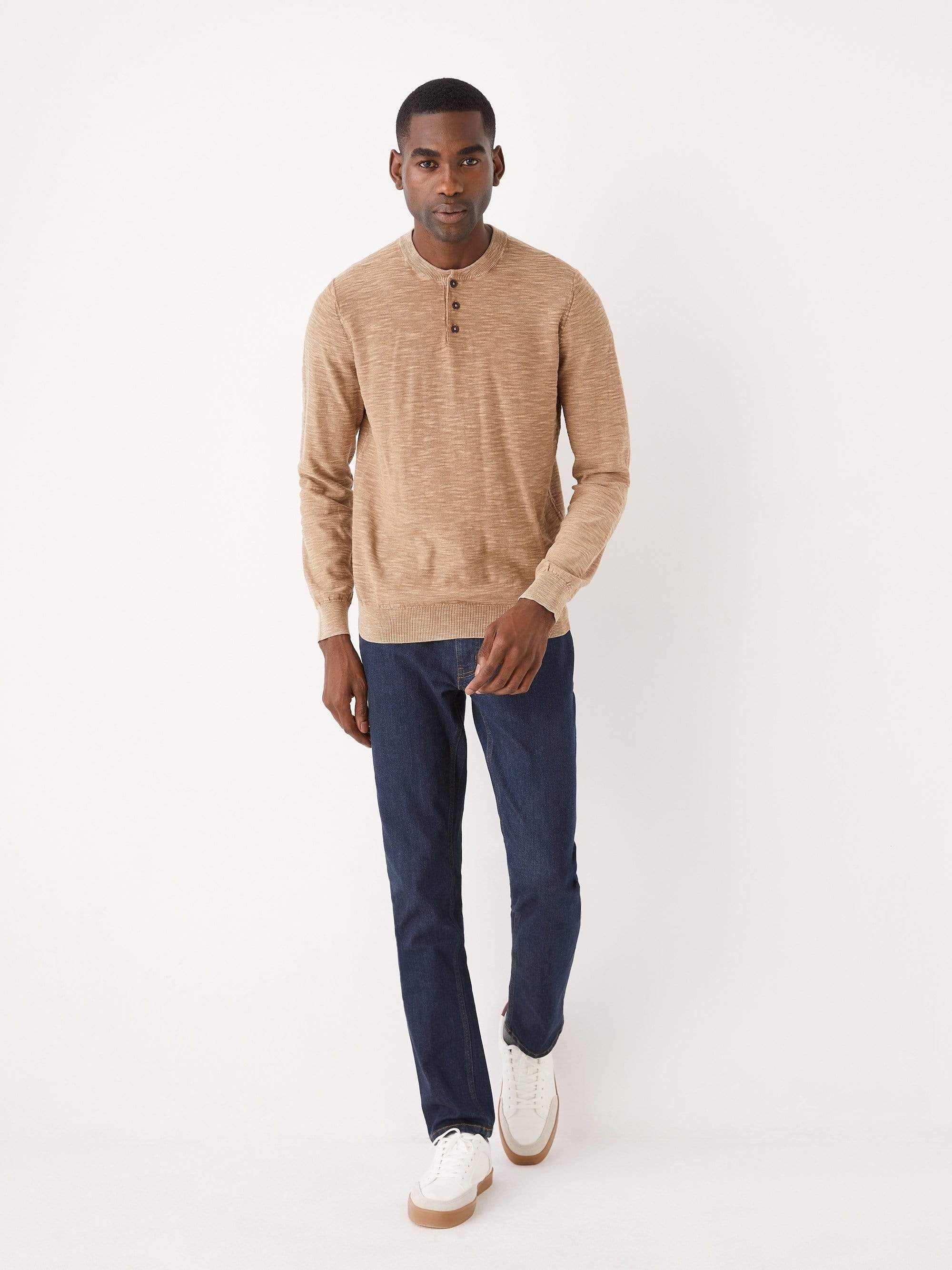 The Henley Transitional Sweater in Brown sold by Frank & Oak product image thumbnail 2