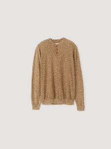The Henley Transitional Sweater in Brown sold by Frank & Oak