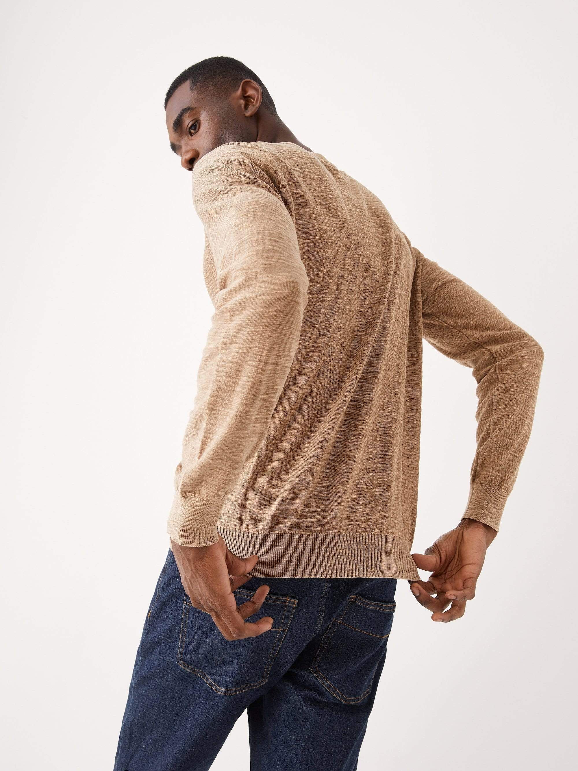The Henley Transitional Sweater in Brown sold by Frank & Oak product image thumbnail 5