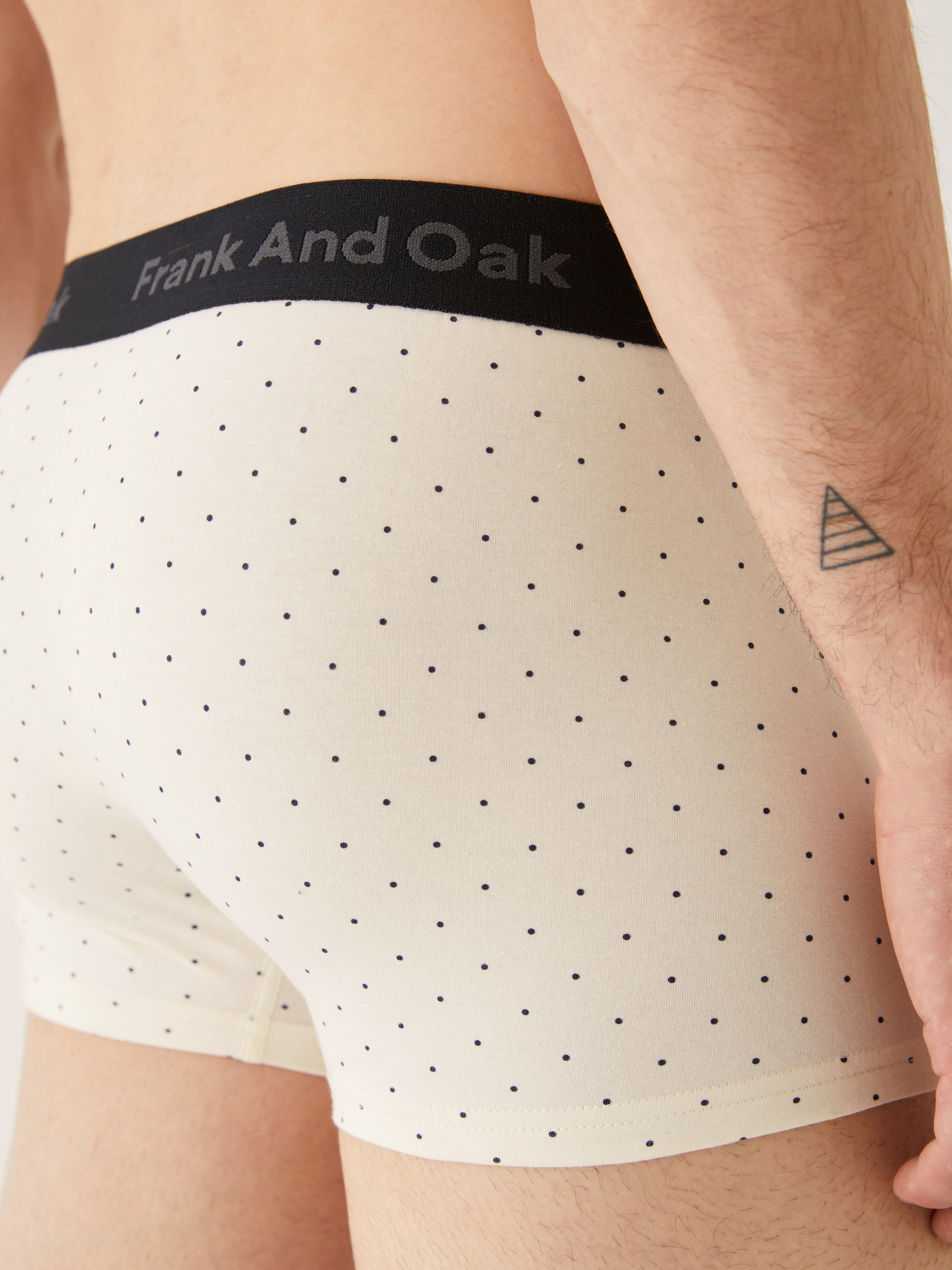 The Dotted Trunk in White sold by Frank & Oak