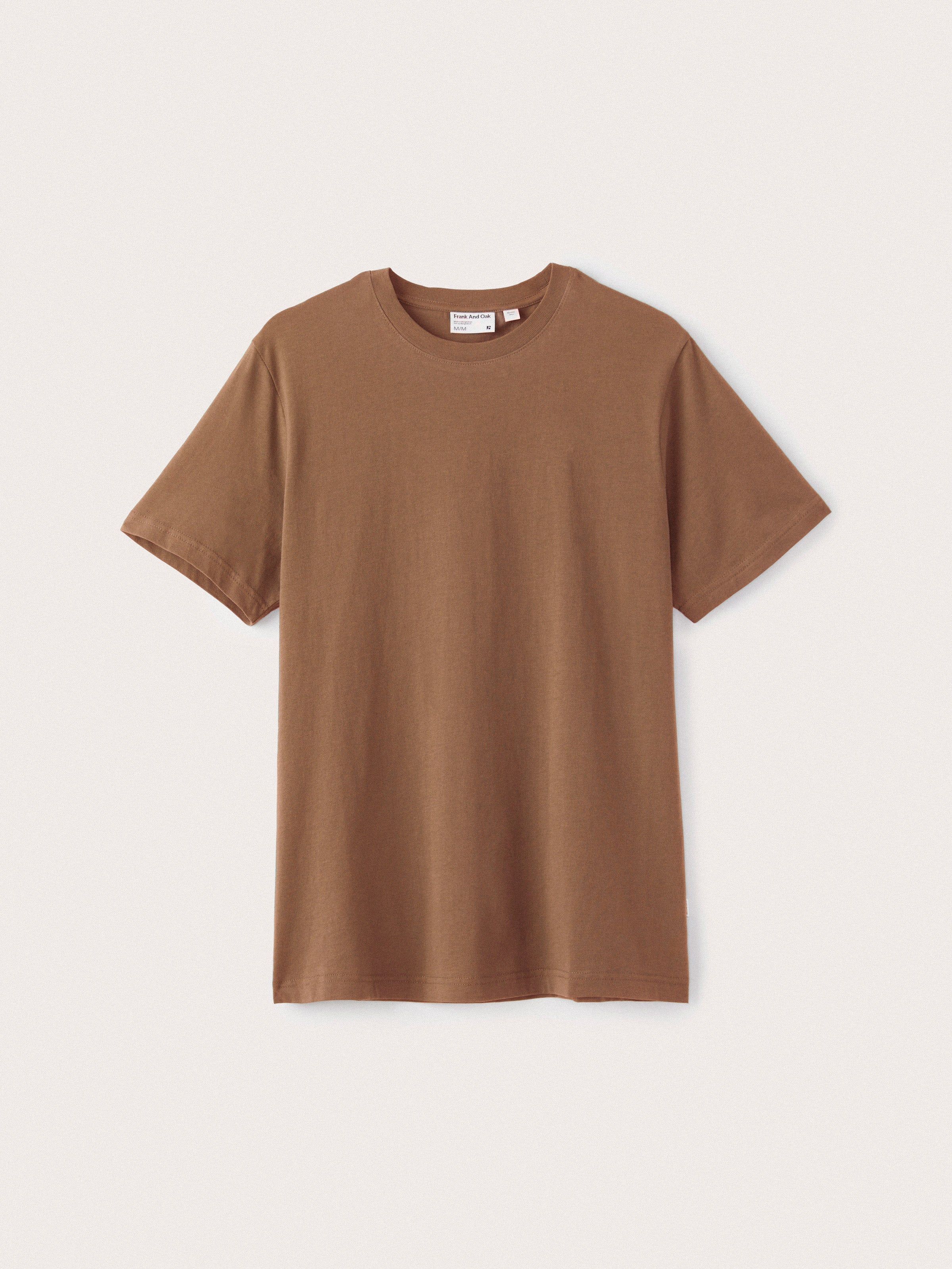The Essential Slim T-Shirt in Walnut sold by Frank & Oak