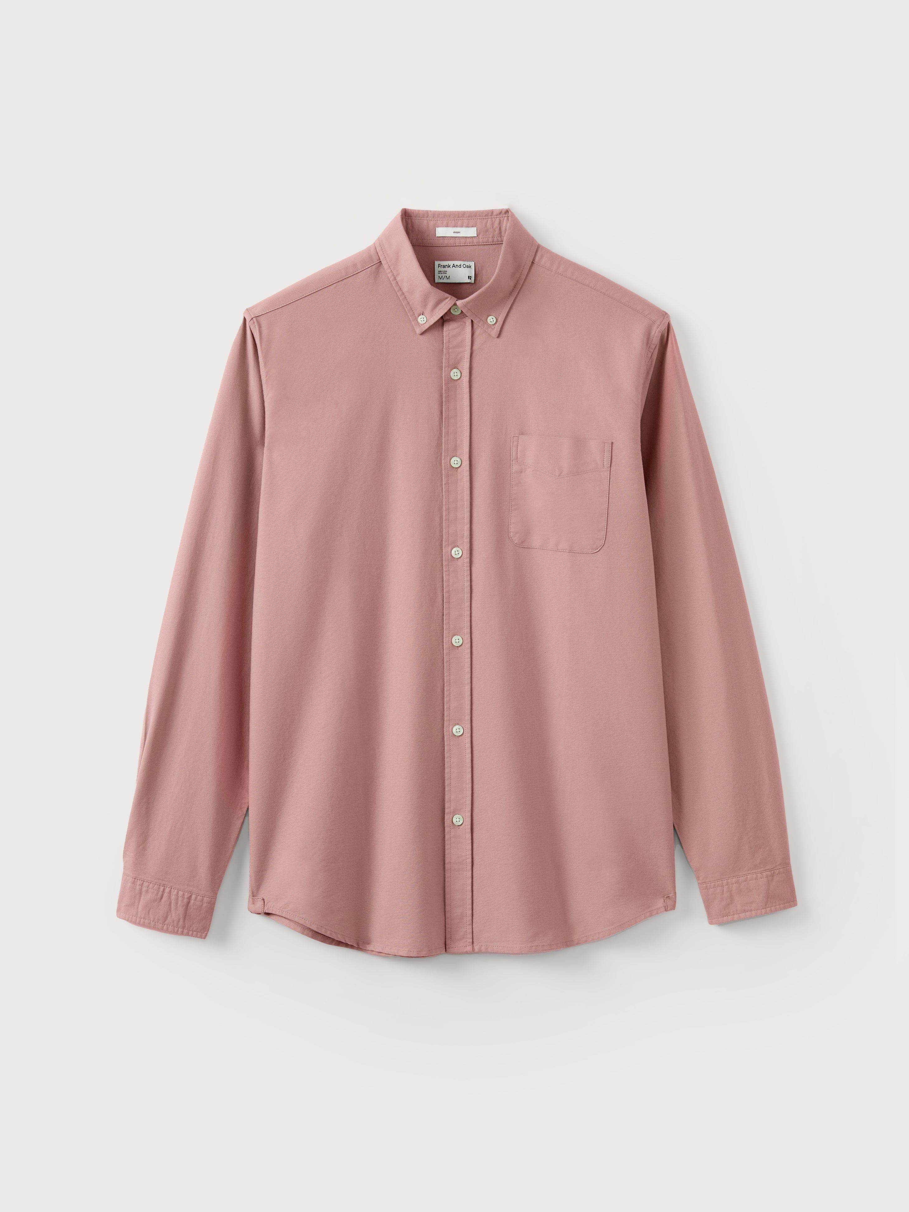 The Jasper Oxford Shirt in Woodrose sold by Frank & Oak product image thumbnail 6