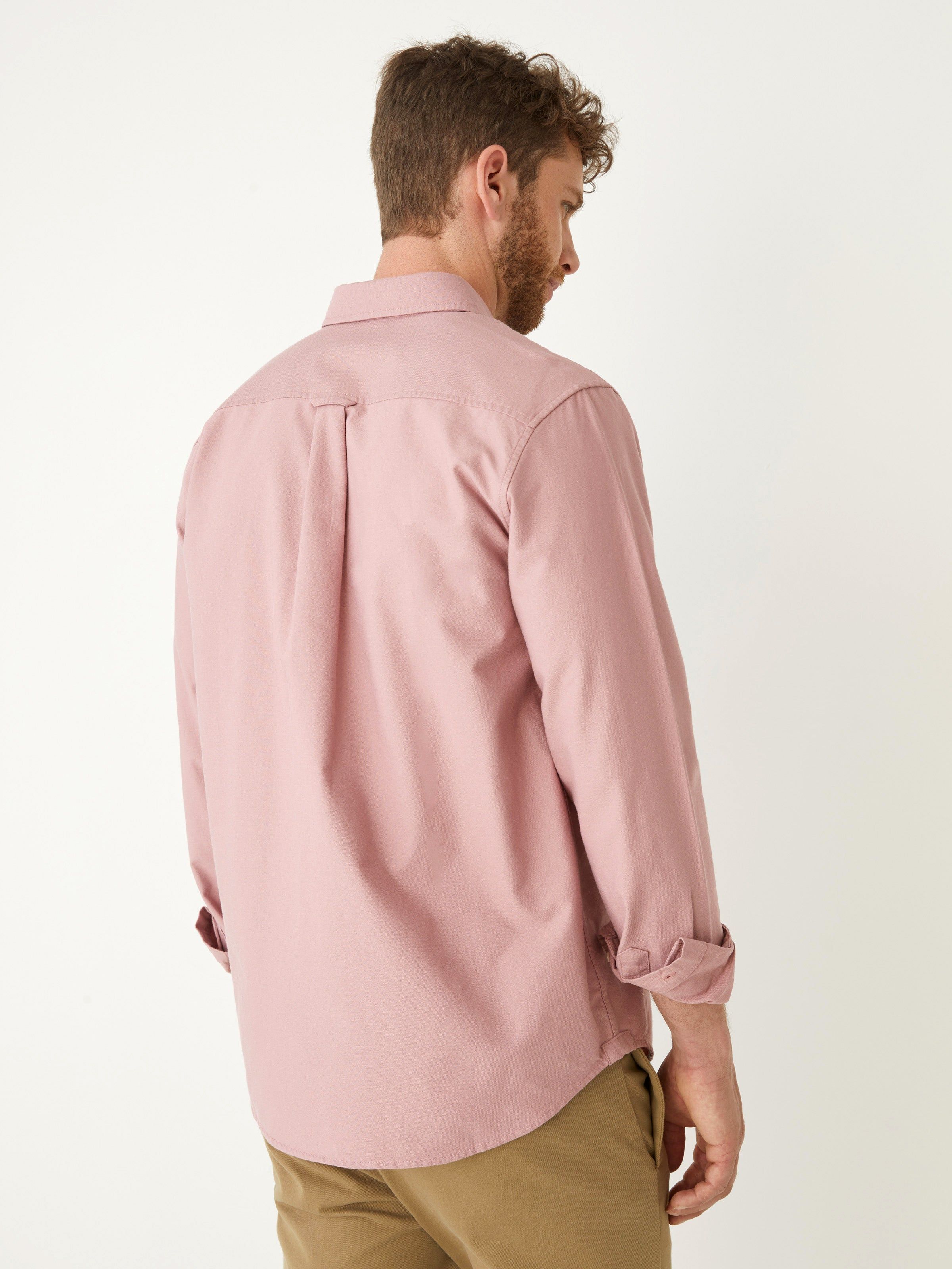 The Jasper Oxford Shirt in Woodrose sold by Frank & Oak product image thumbnail 3