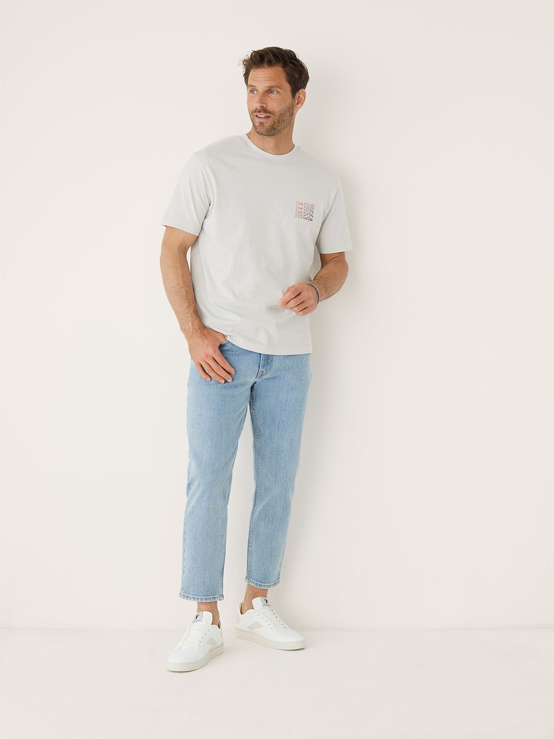 The Groovy Relaxed T-Shirt in Glacier Grey sold by Frank & Oak product image thumbnail 4