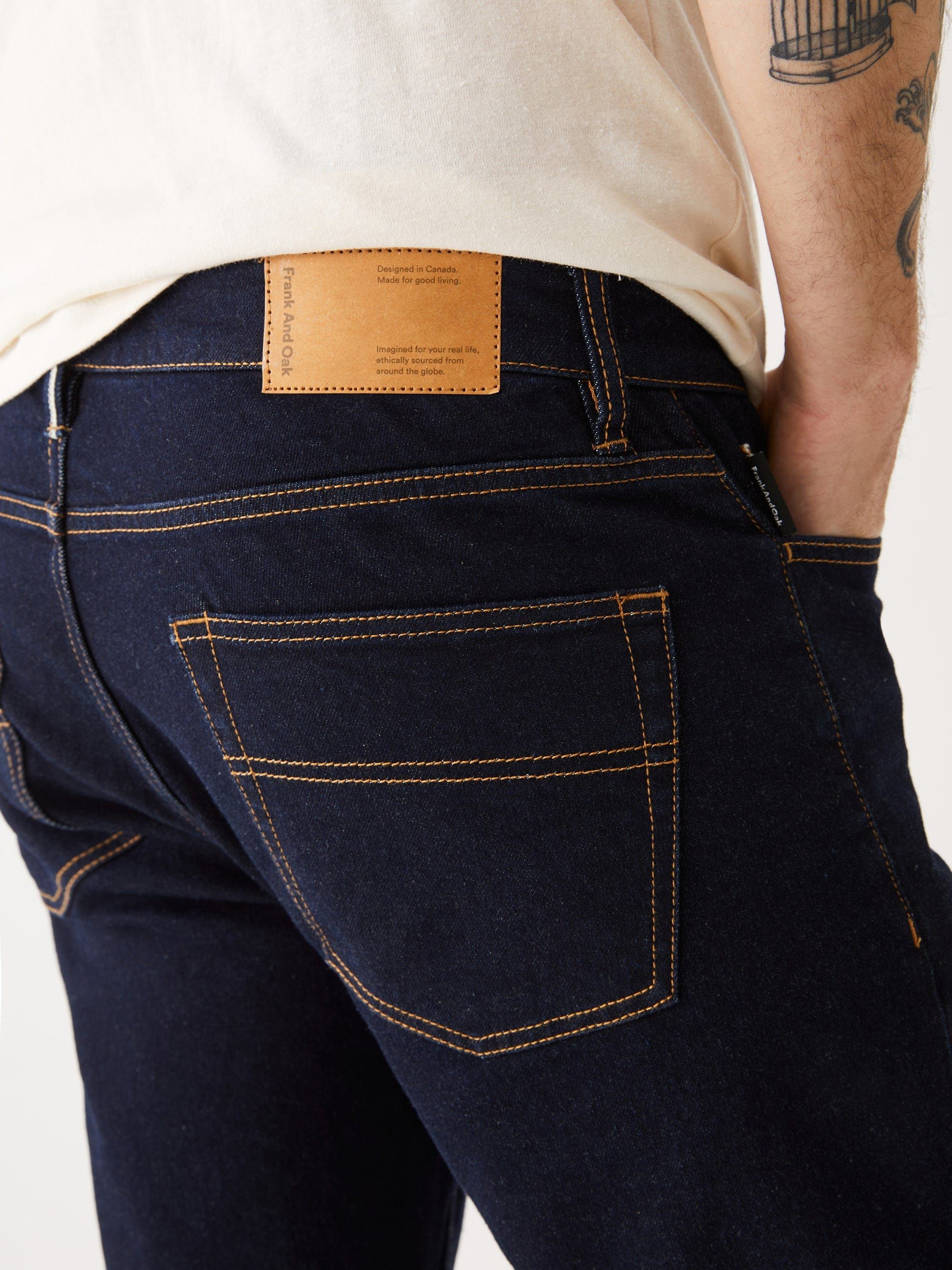 The Selvedge Slim Fit Jean in Navy sold by Frank & Oak product image thumbnail 3
