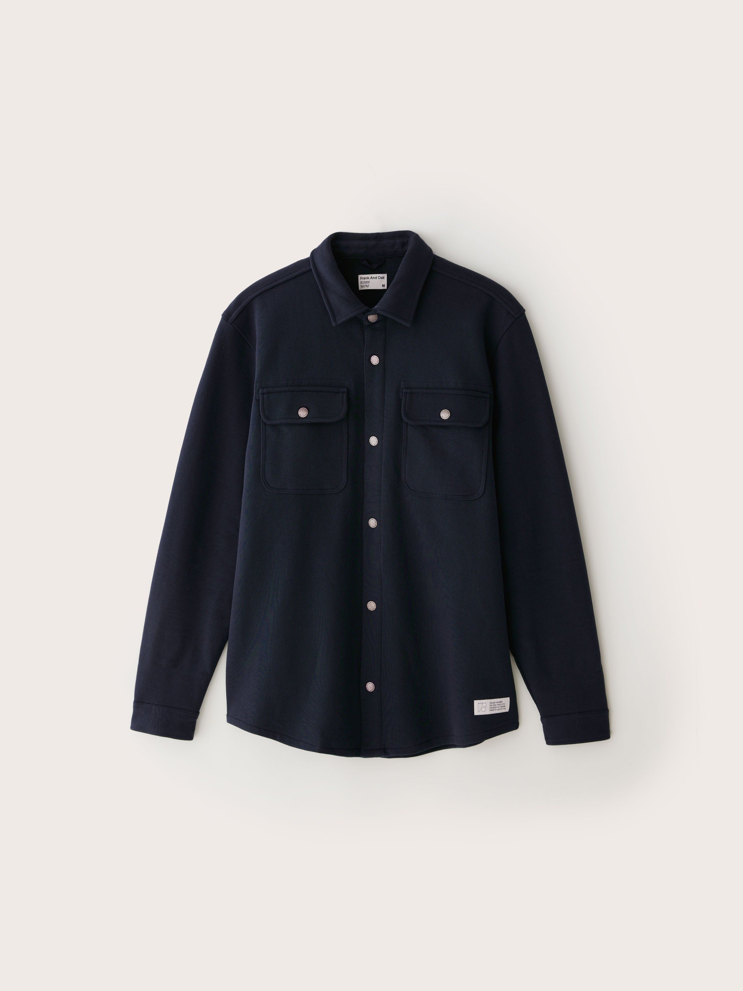 The French Terry Overshirt in Dark Blue sold by Frank & Oak product image thumbnail 5