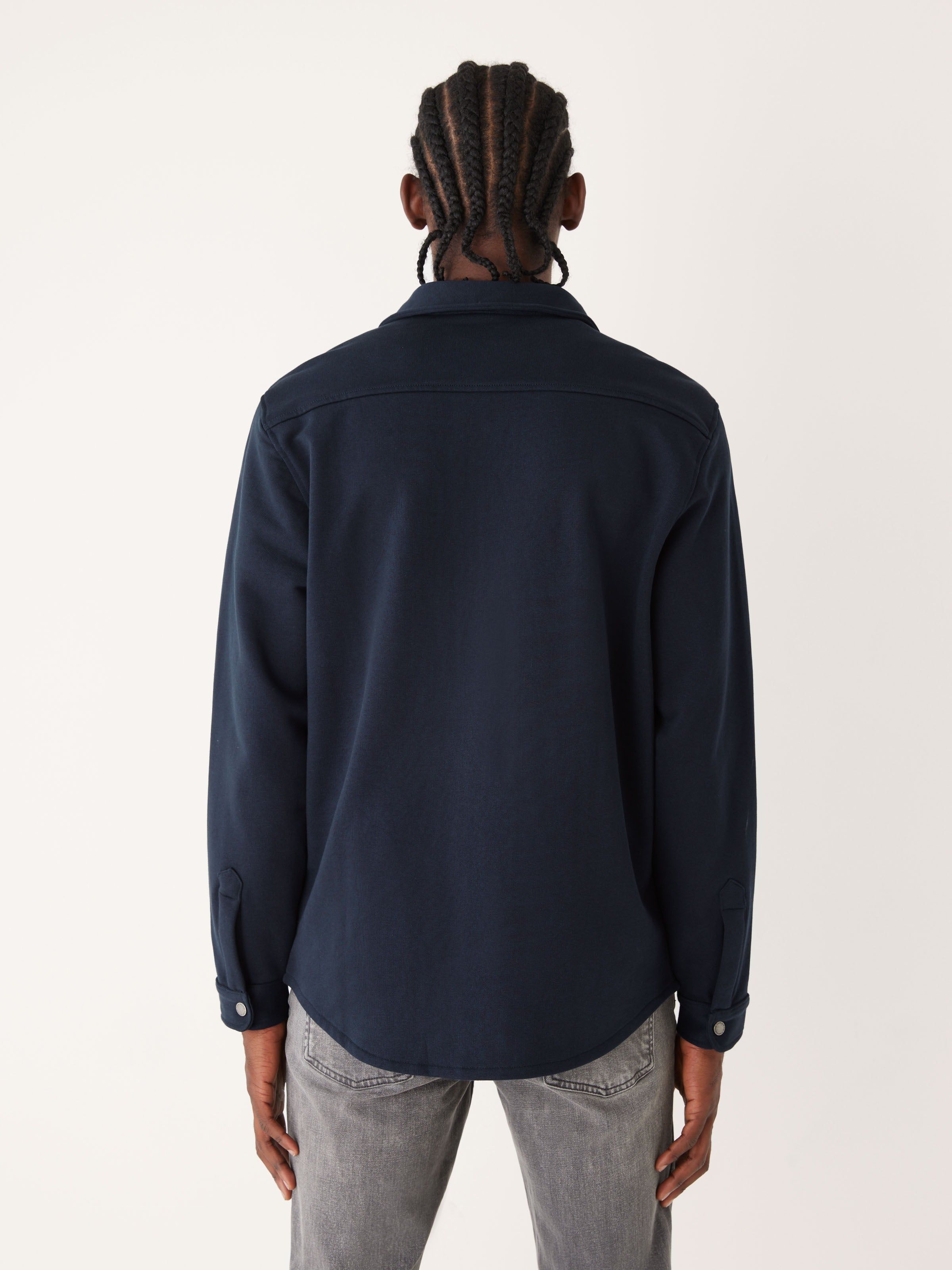 The French Terry Overshirt in Dark Blue sold by Frank & Oak product image thumbnail 3