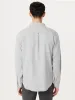 The Heathered Flannel Shirt in Grey sold by Frank & Oak