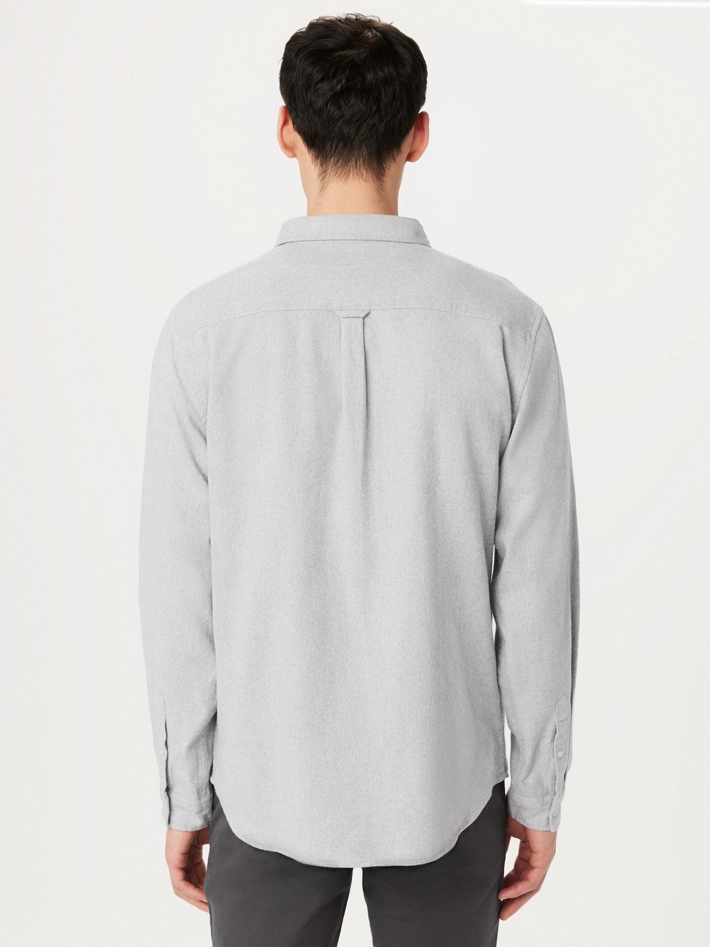 The Heathered Flannel Shirt in Grey sold by Frank & Oak product image thumbnail 4