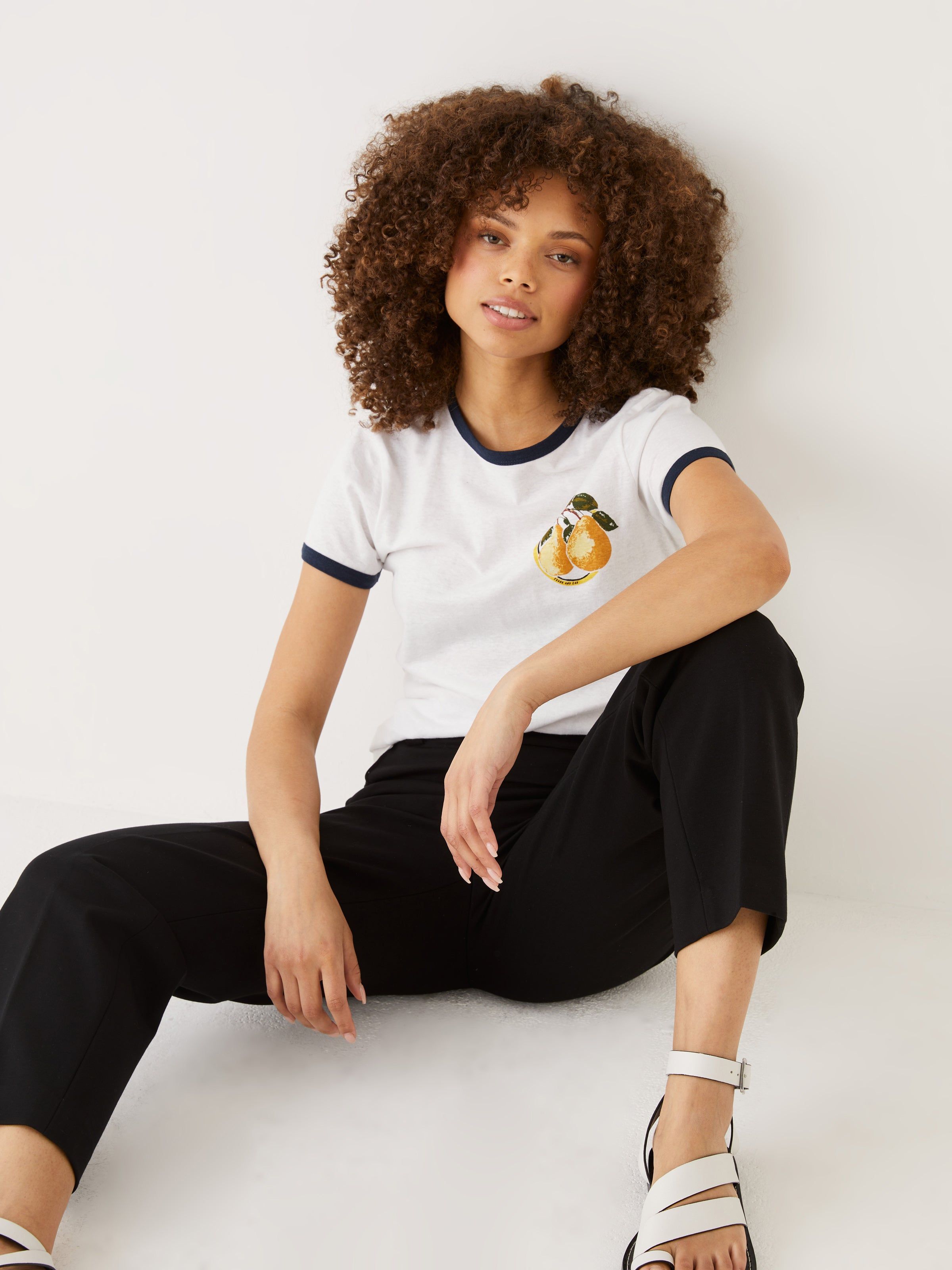 The Fruit Print T-Shirt in Navy sold by Frank & Oak product image thumbnail 2