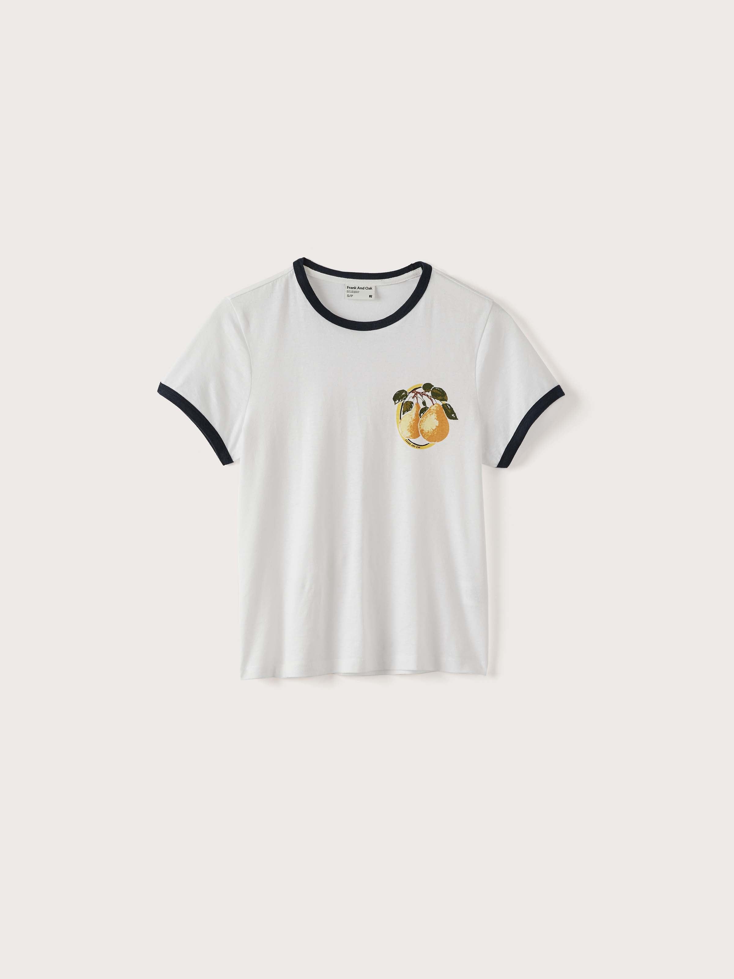 The Fruit Print T-Shirt in Navy sold by Frank & Oak product image thumbnail 5
