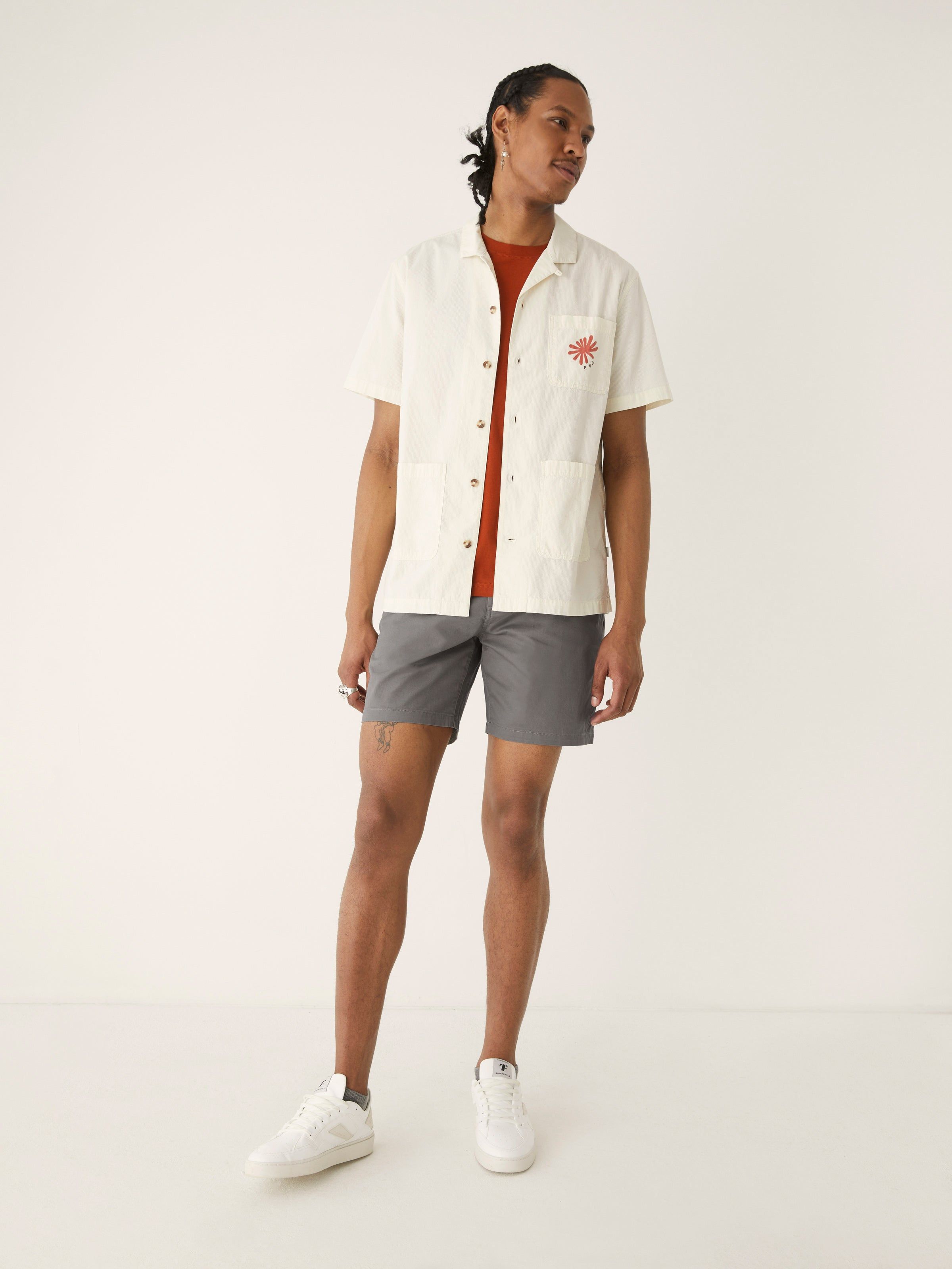 The Essential Slim T-Shirt in Paprika sold by Frank & Oak product image thumbnail 5