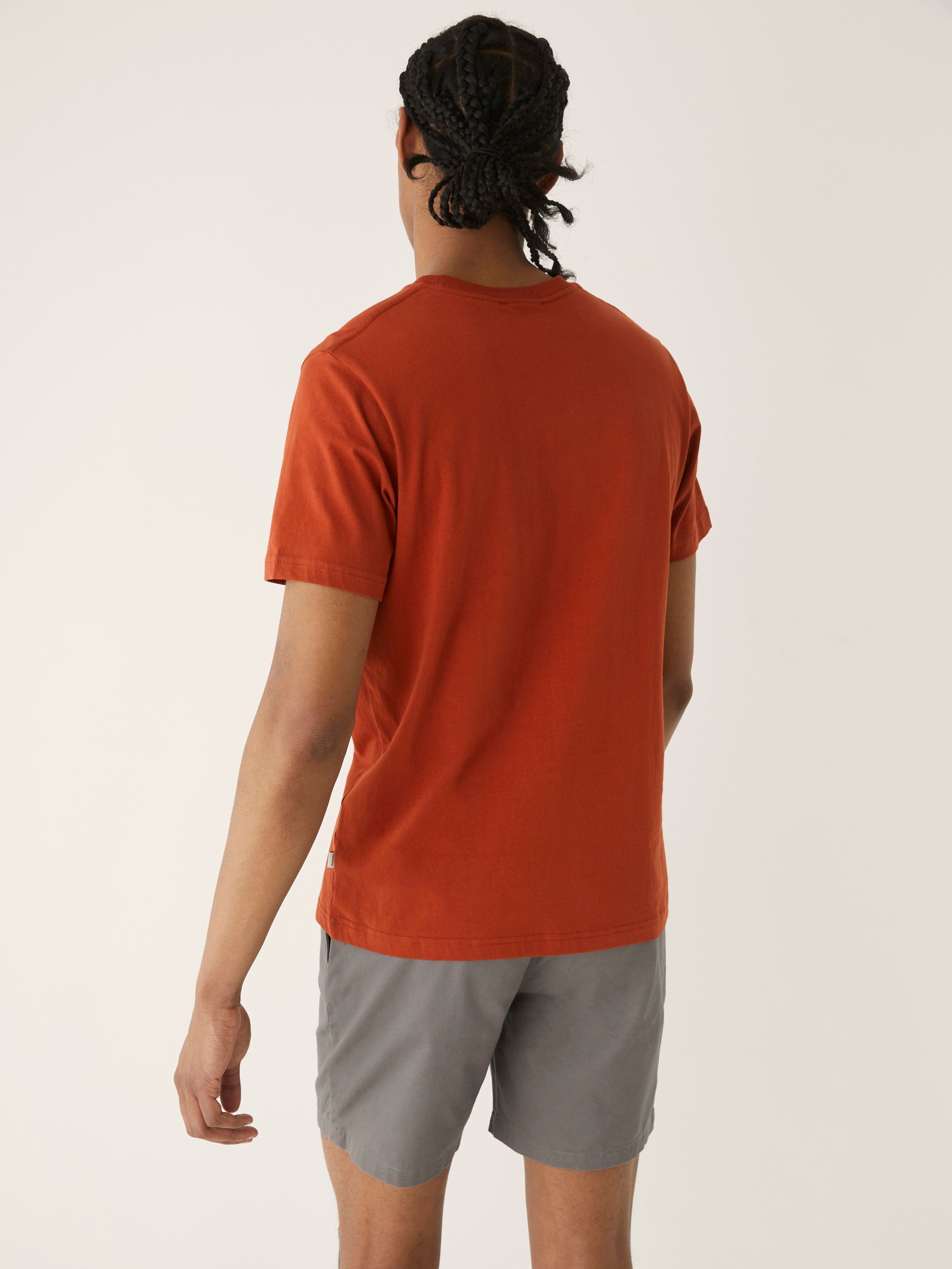 The Essential Slim T-Shirt in Paprika sold by Frank & Oak product image thumbnail 3
