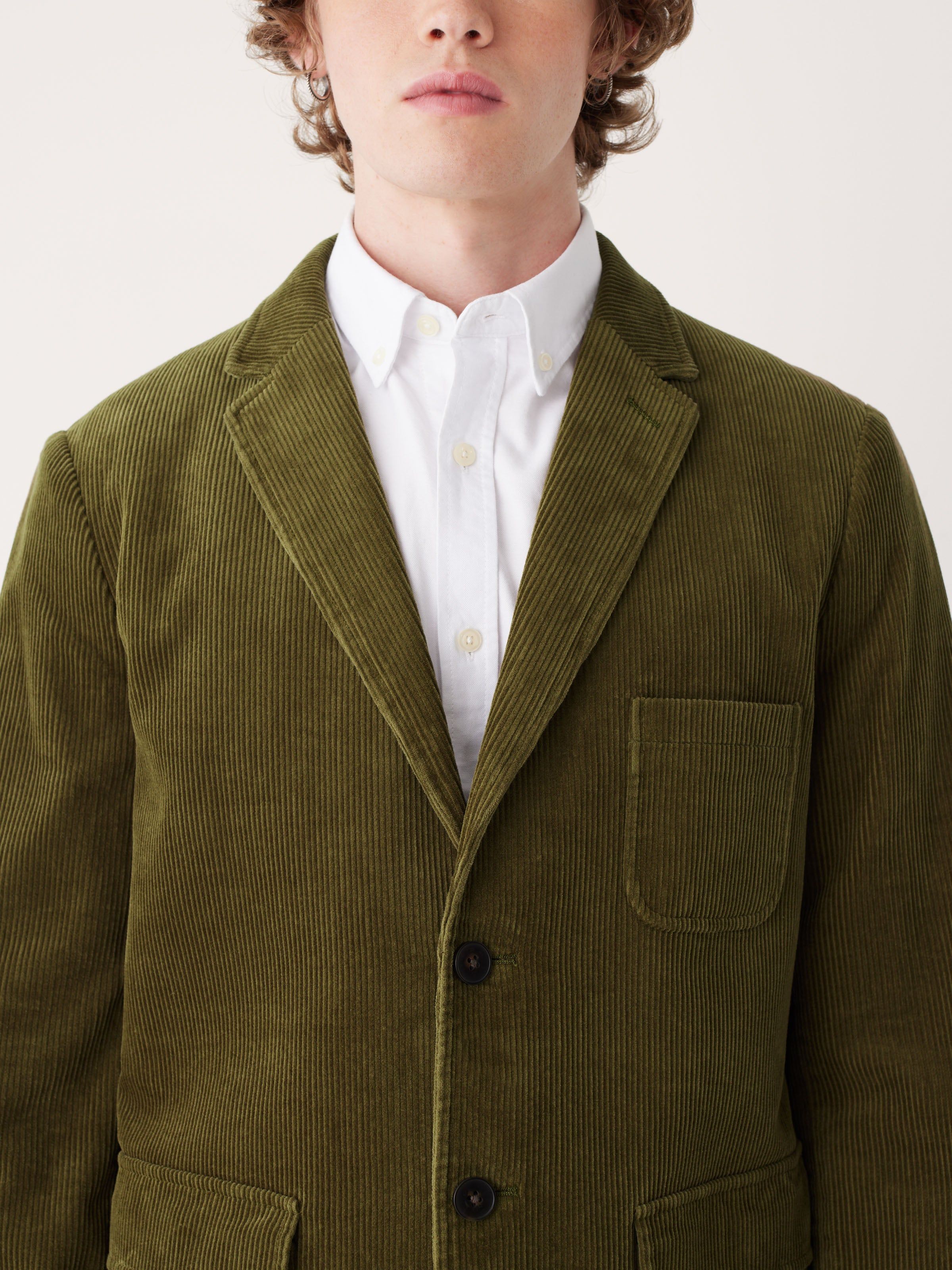 The Corduroy Sport Jacket in Dark Olive sold by Frank & Oak product image thumbnail 4