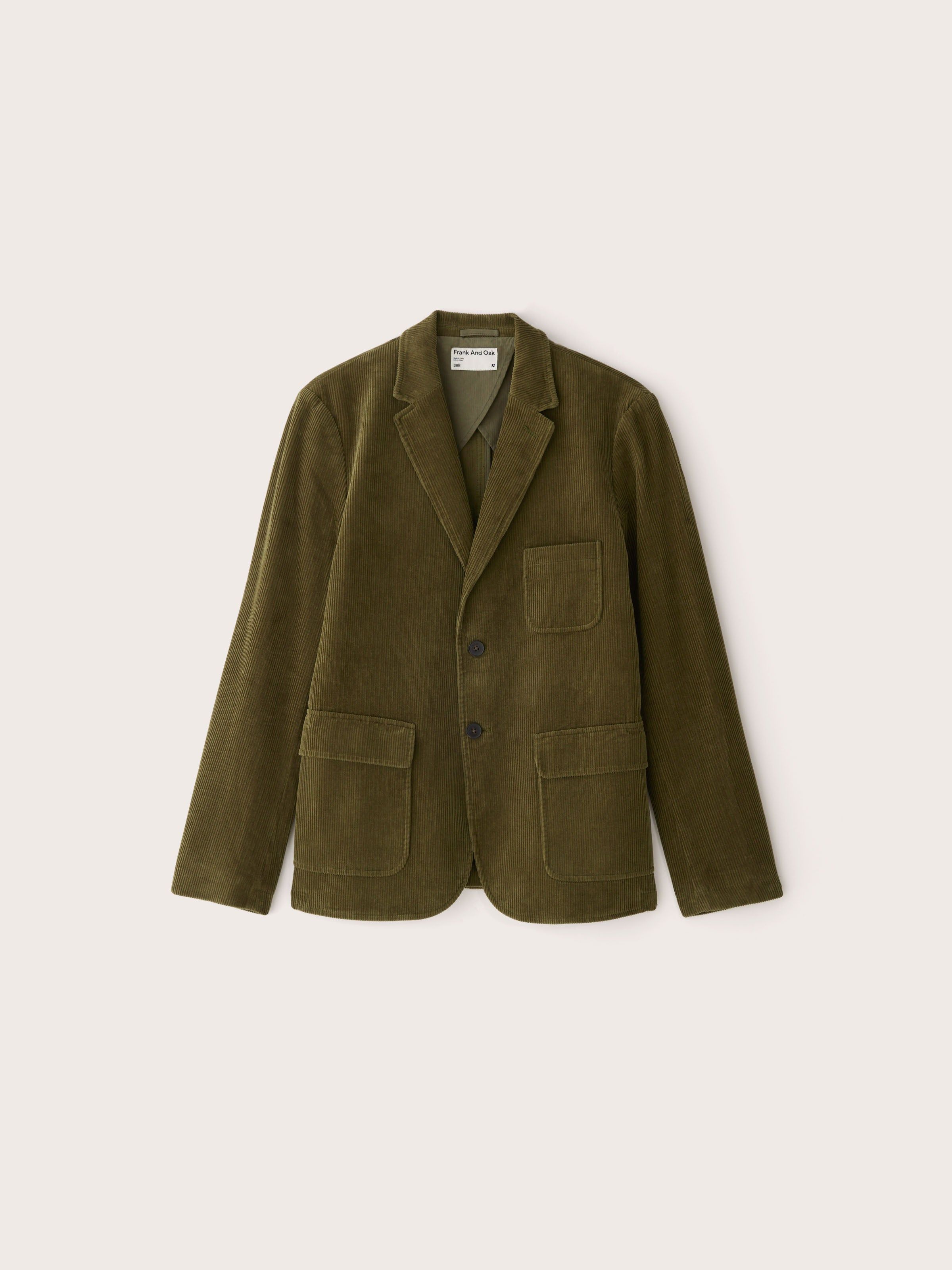 The Corduroy Sport Jacket in Dark Olive sold by Frank & Oak product image thumbnail 5