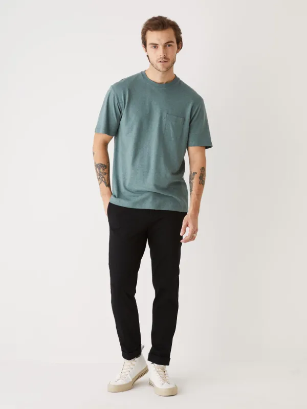 The Hemp Pocket T-Shirt in Green made by Frank & Oak