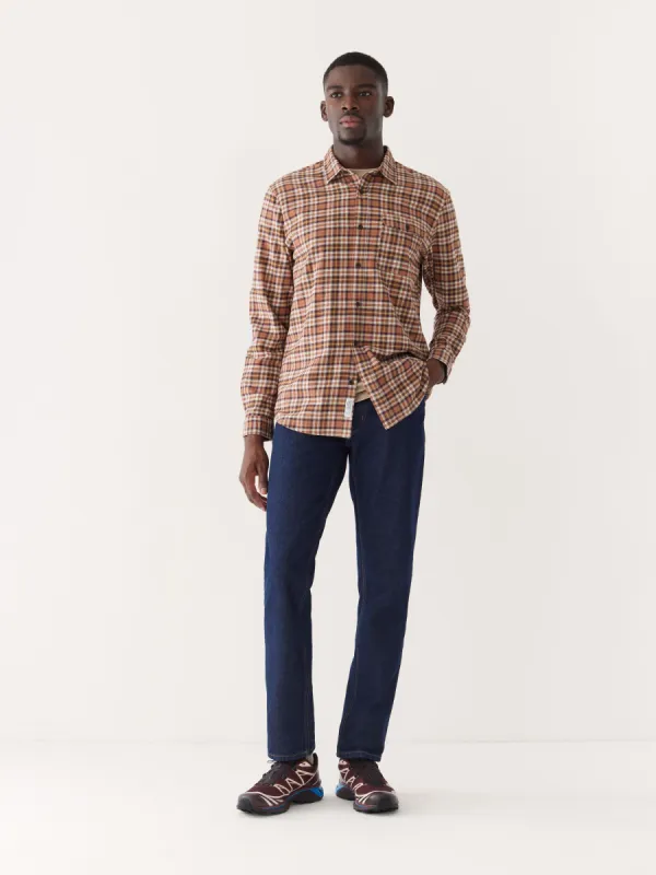The Kapok Flannel Shirt in Russet sold by Frank & Oak