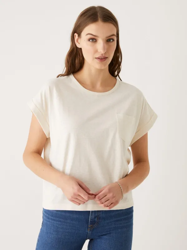 The SuperSoft Hemp T-shirt in Beige sold by Frank & Oak