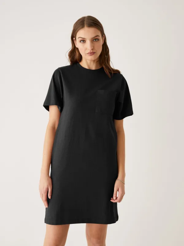 The T-Shirt Dress in Black sold by Frank & Oak