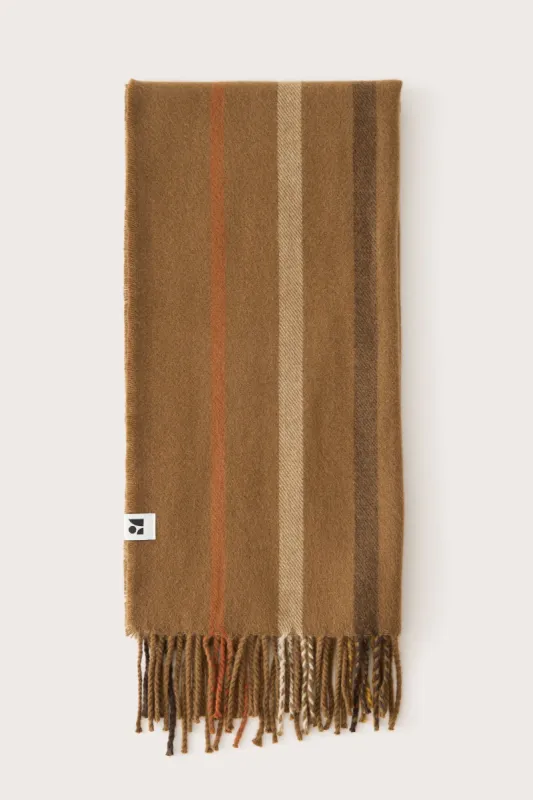 The Patterned Woven Scarf in Sepia sold by Frank & Oak