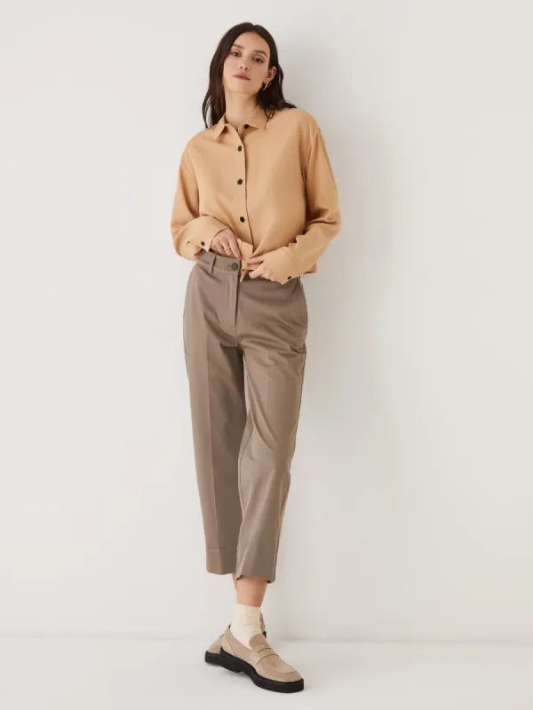The Relaxed Blouse in Tan sold by Frank & Oak