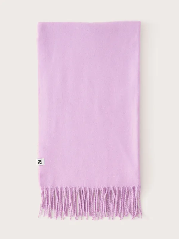 The Wool Blend Long Scarf in Lilac sold by Frank & Oak