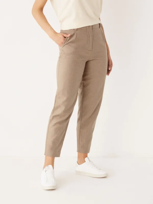 The Amelia Balloon Fit Pant in Light Brown sold by Frank & Oak