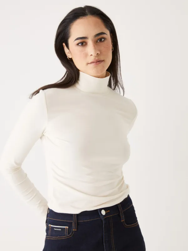The Long Sleeve Turtleneck in Beige sold by Frank & Oak