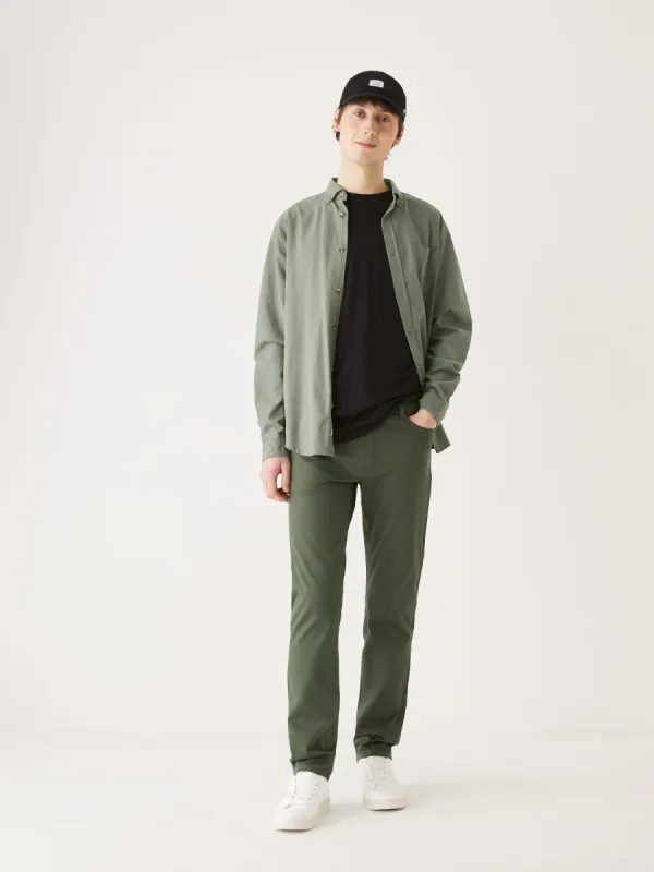 The Slim Flex Pant in Khaki sold by Frank & Oak