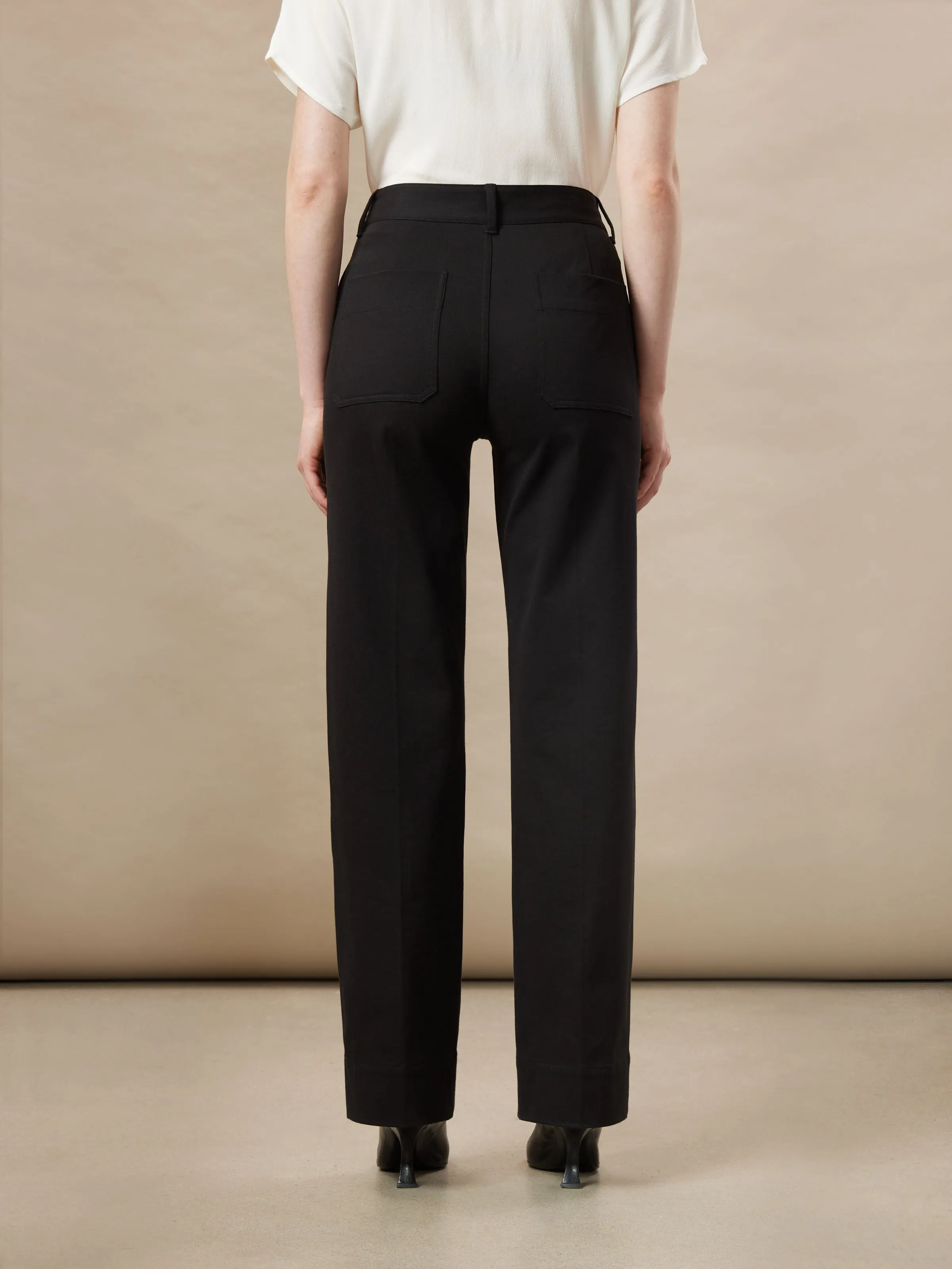 The Jane Straight Flex Pant in Black sold by Frank & Oak product image thumbnail 2