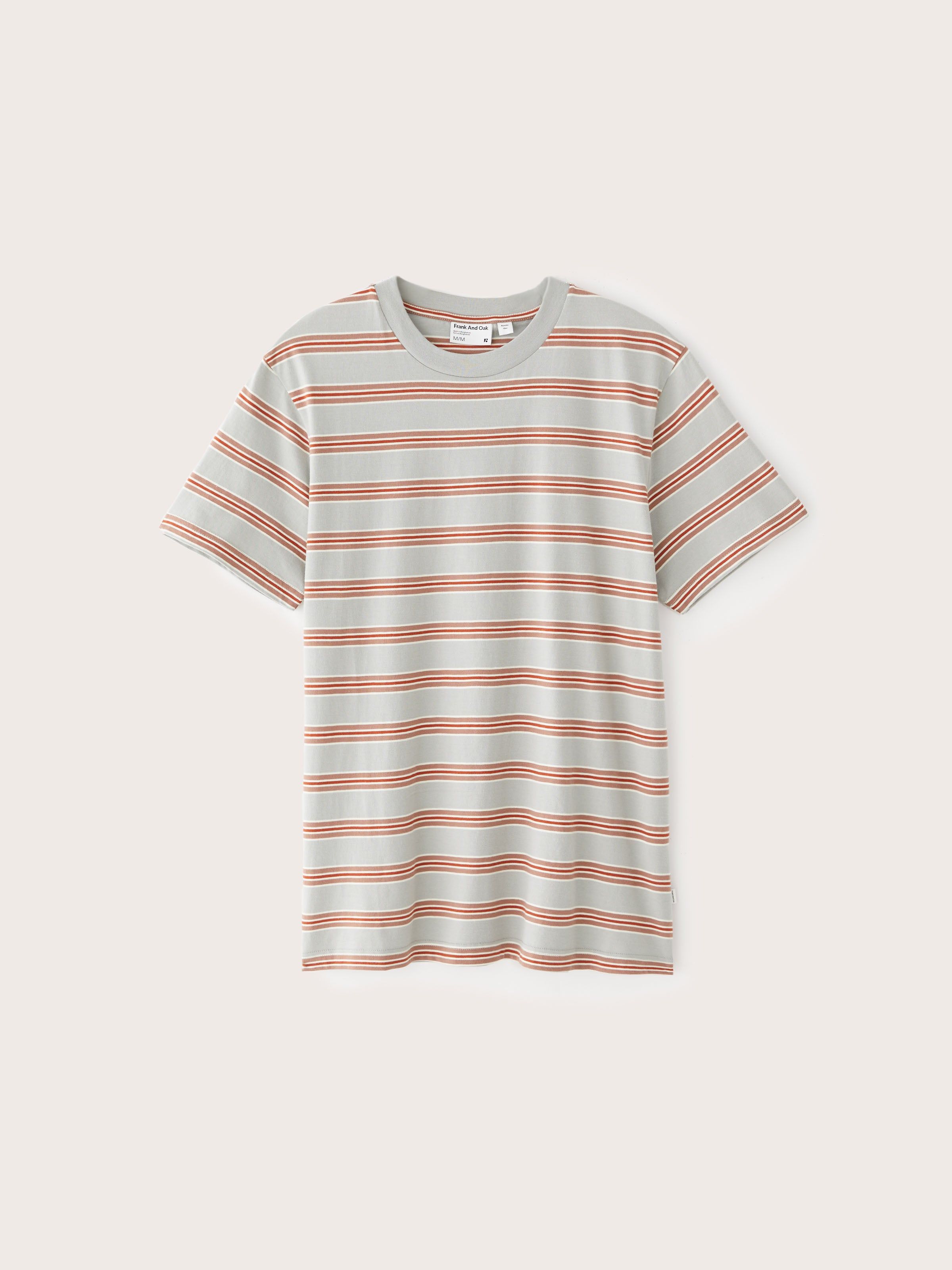 The Slim Striped T-shirt in Grey Cloud sold by Frank & Oak product image thumbnail 6