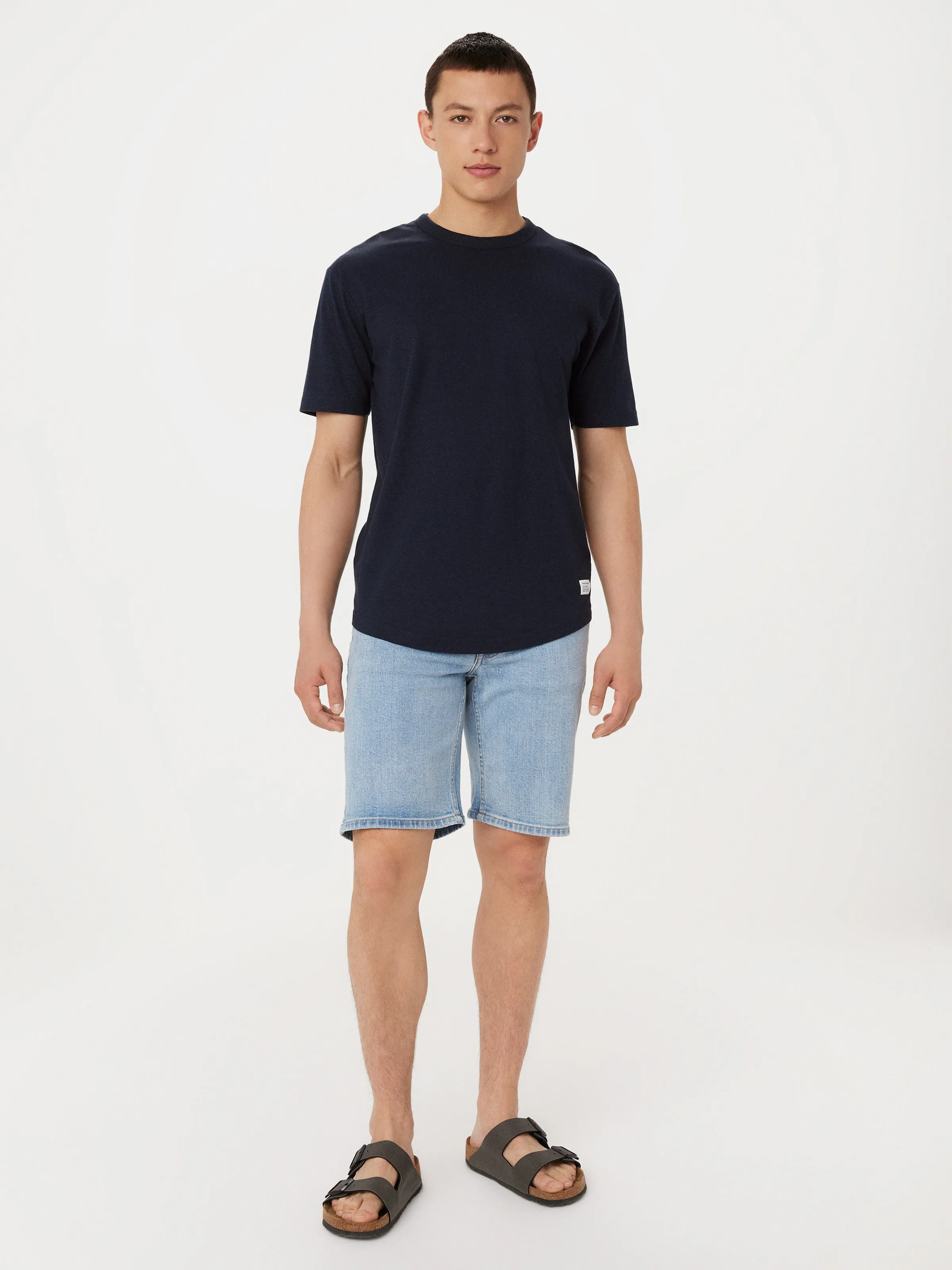 The Relaxed Hemp T-Shirt in Deep Blue sold by Frank & Oak product image thumbnail 4