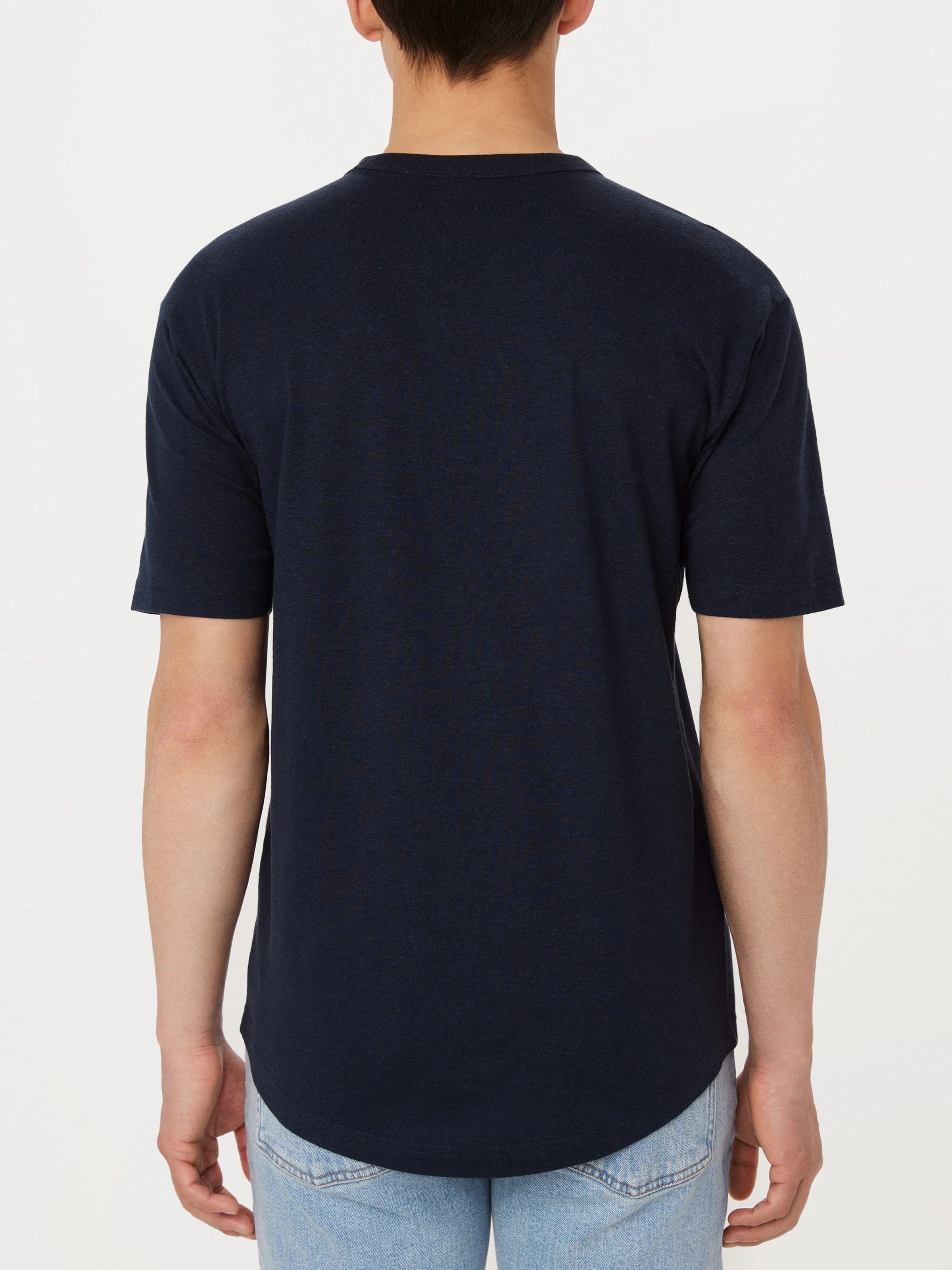 The Relaxed Hemp T-Shirt in Deep Blue sold by Frank & Oak product image thumbnail 3