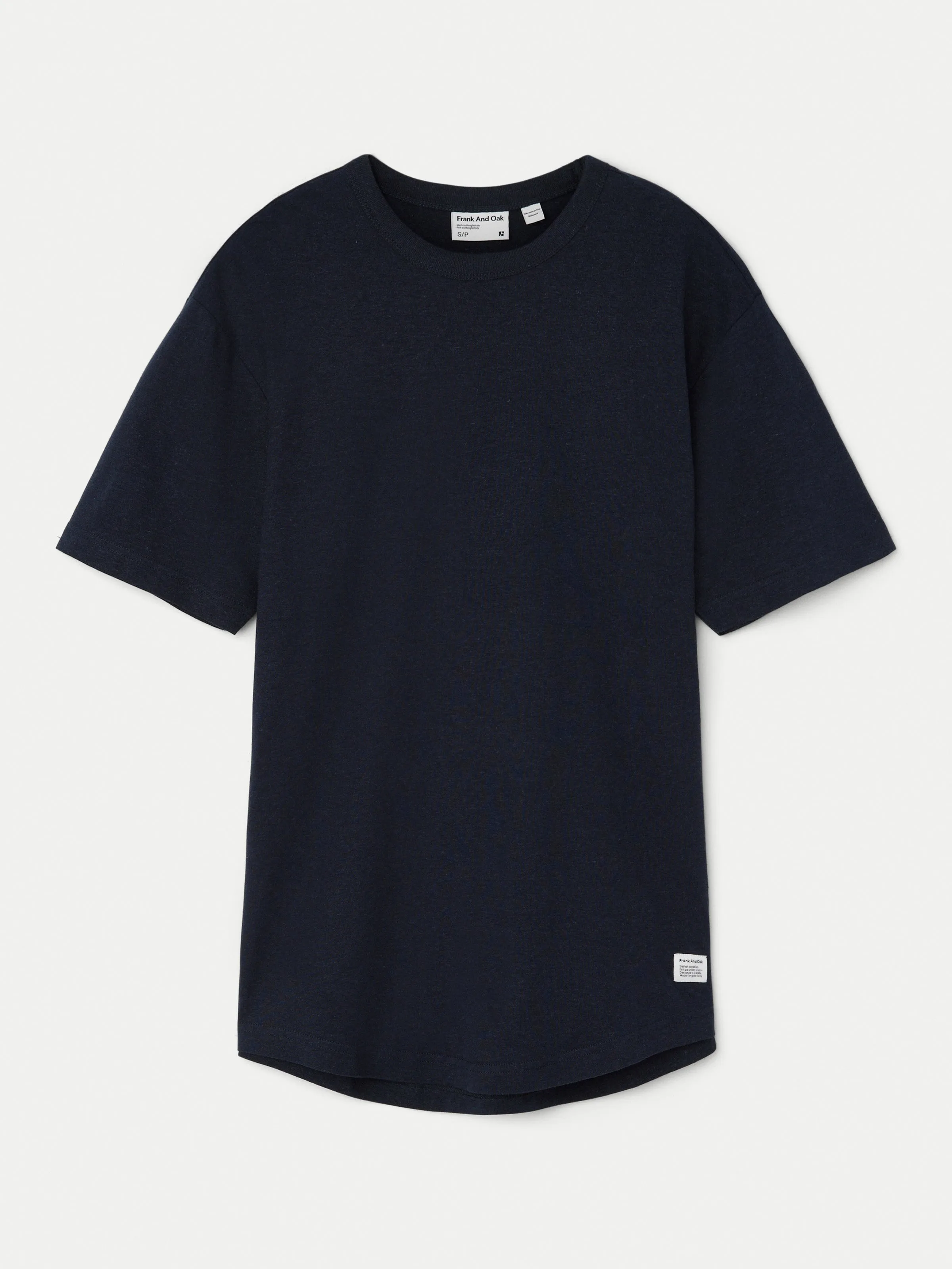 The Relaxed Hemp T-Shirt in Deep Blue sold by Frank & Oak product image thumbnail 5