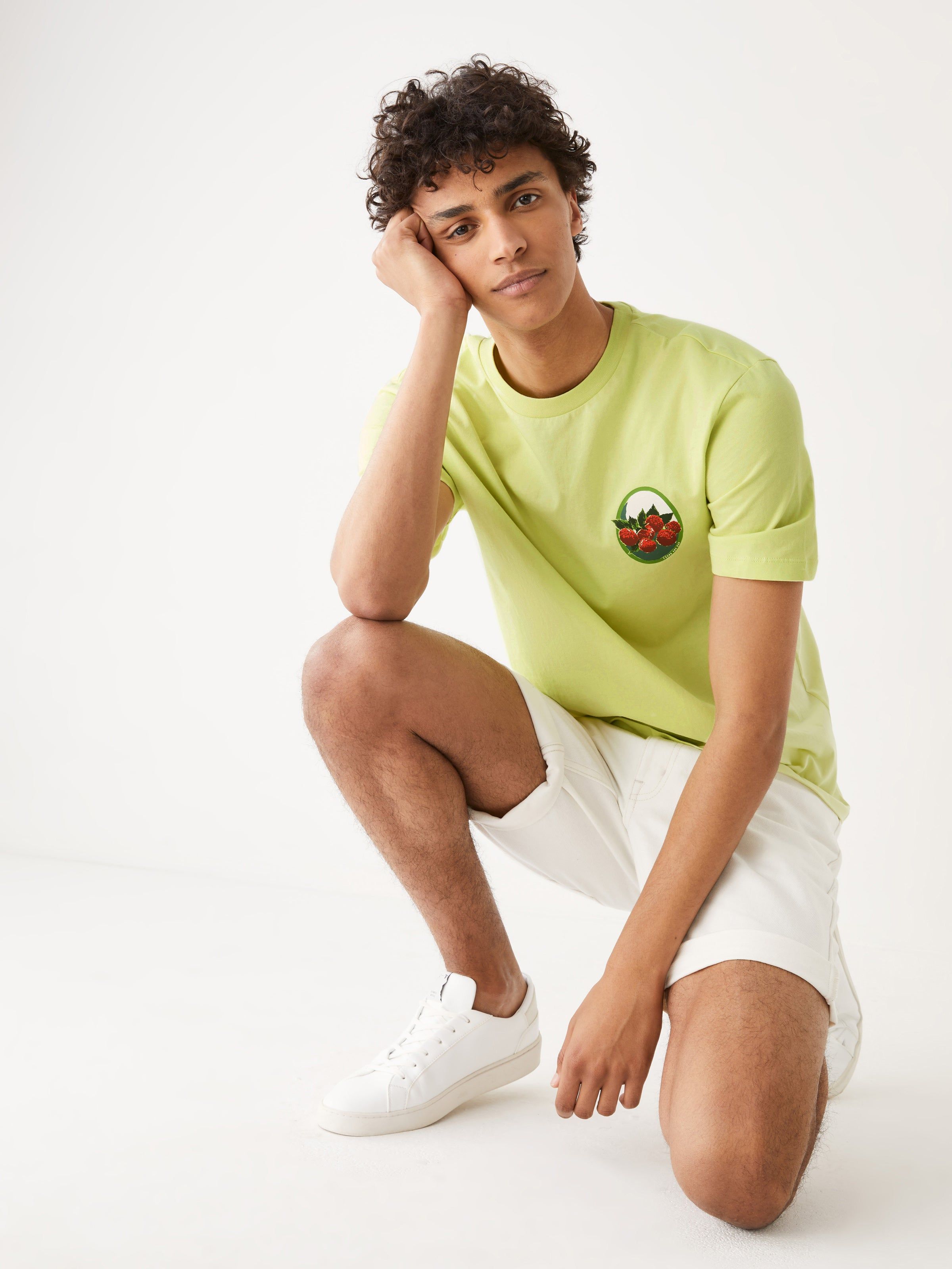The Relaxed Fit Graphic T-Shirt in Green sold by Frank & Oak product image thumbnail 3