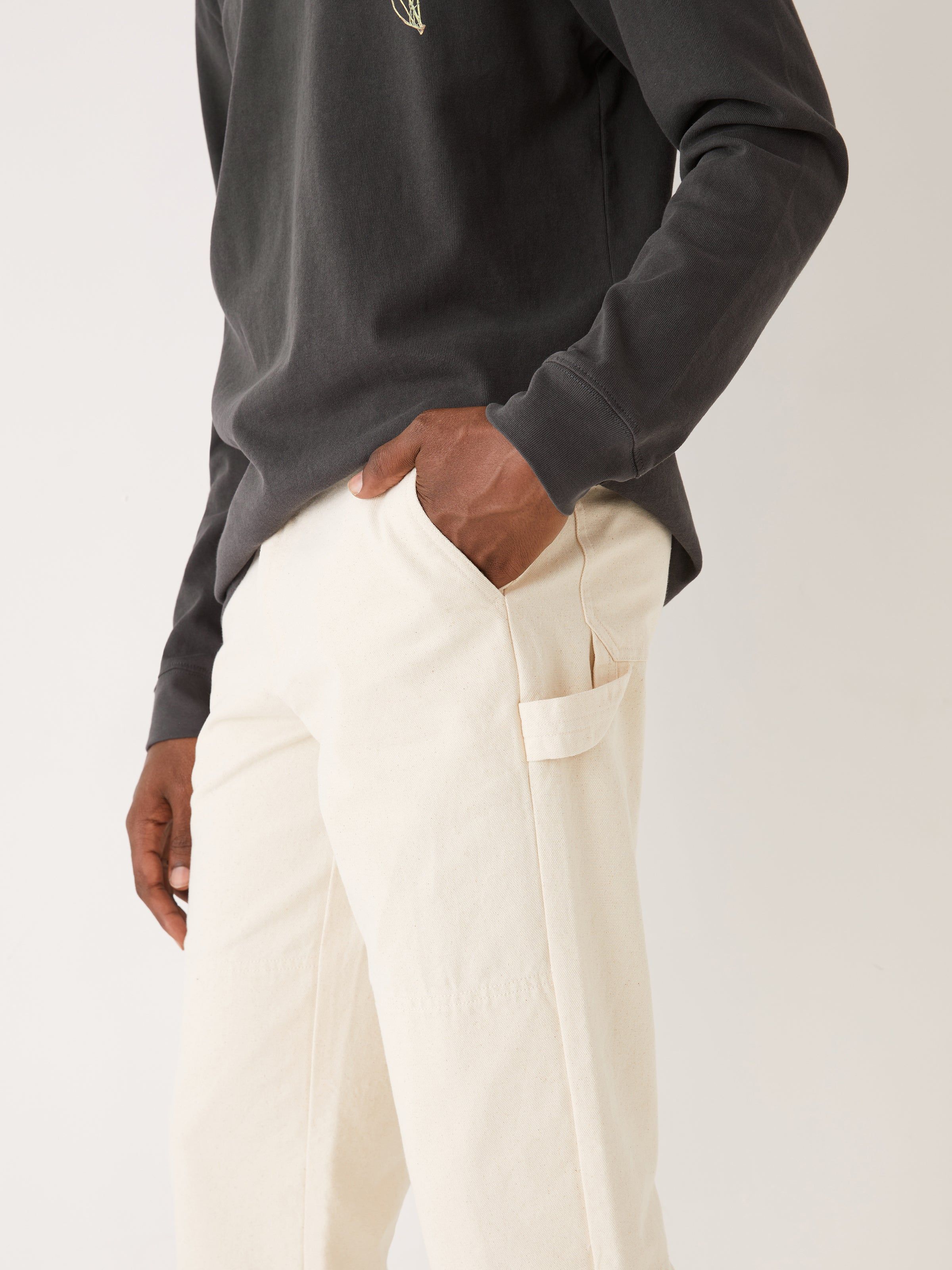 The Carpenter Pant in Beige sold by Frank & Oak product image thumbnail 2