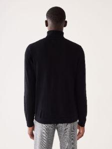 The Merino Wool Turtleneck in Black sold by Frank & Oak