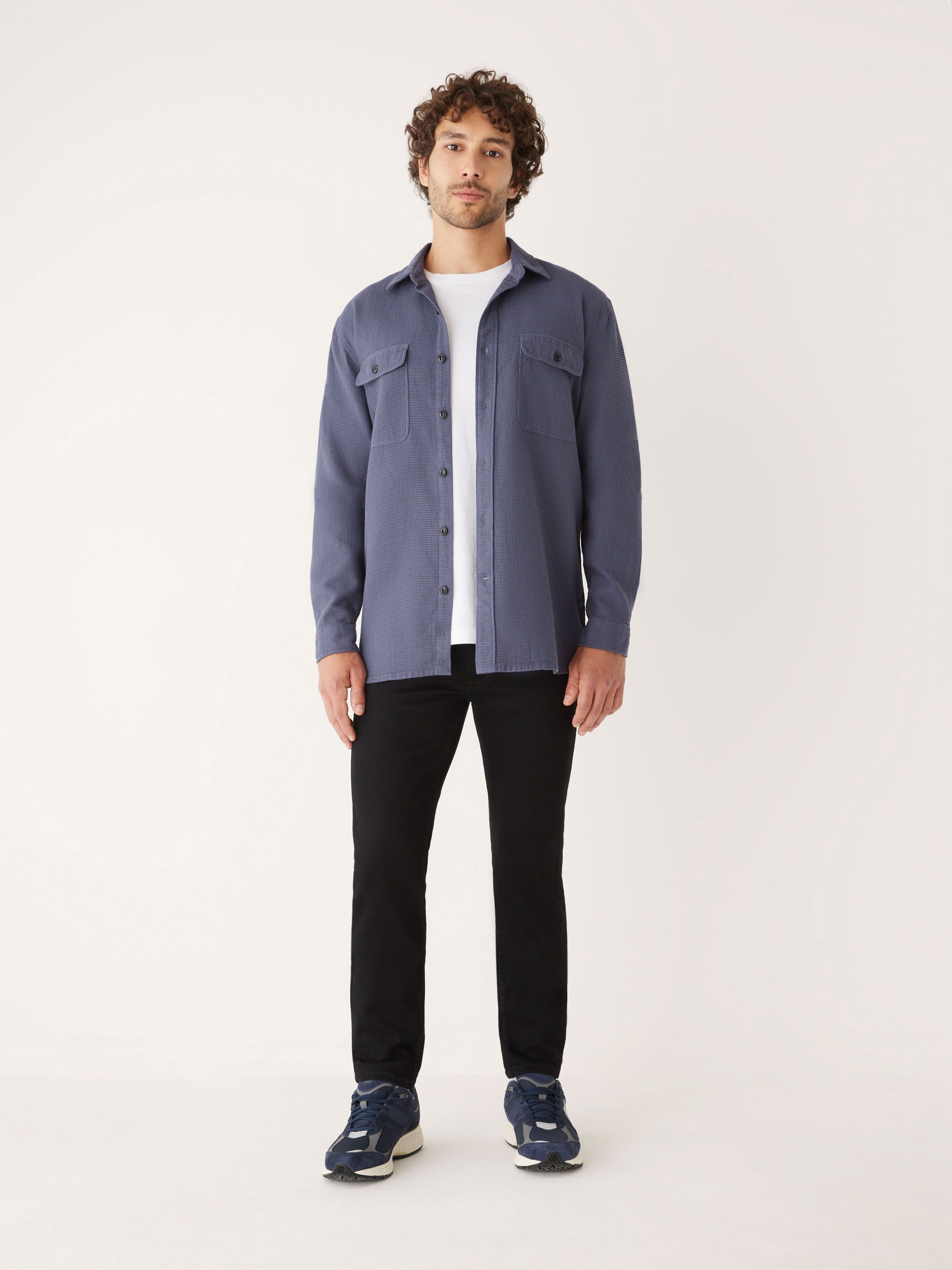 The Waffle Knit Shirt in Odyssey Grey sold by Frank & Oak product image thumbnail 2