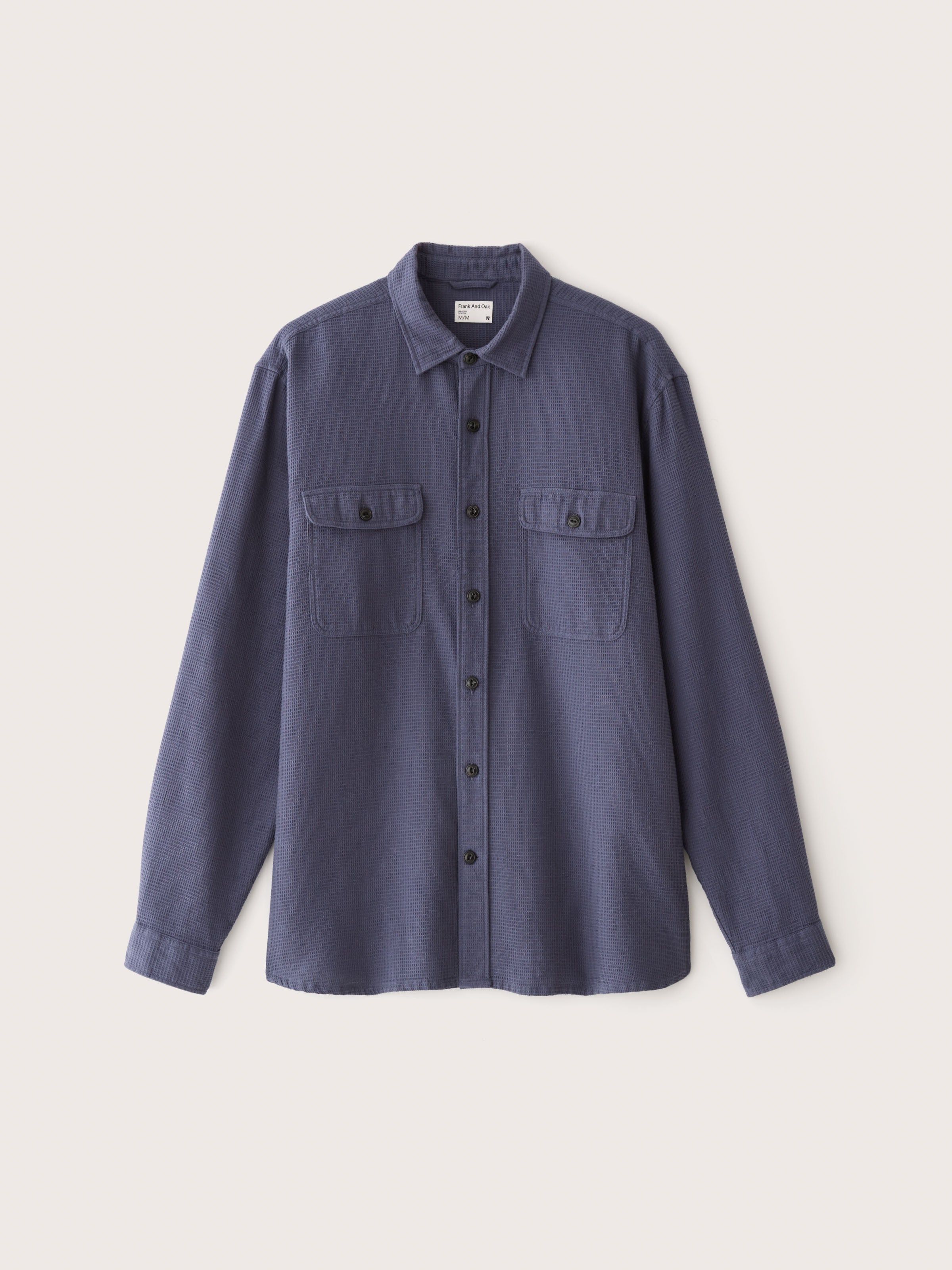 The Waffle Knit Shirt in Odyssey Grey sold by Frank & Oak product image thumbnail 5